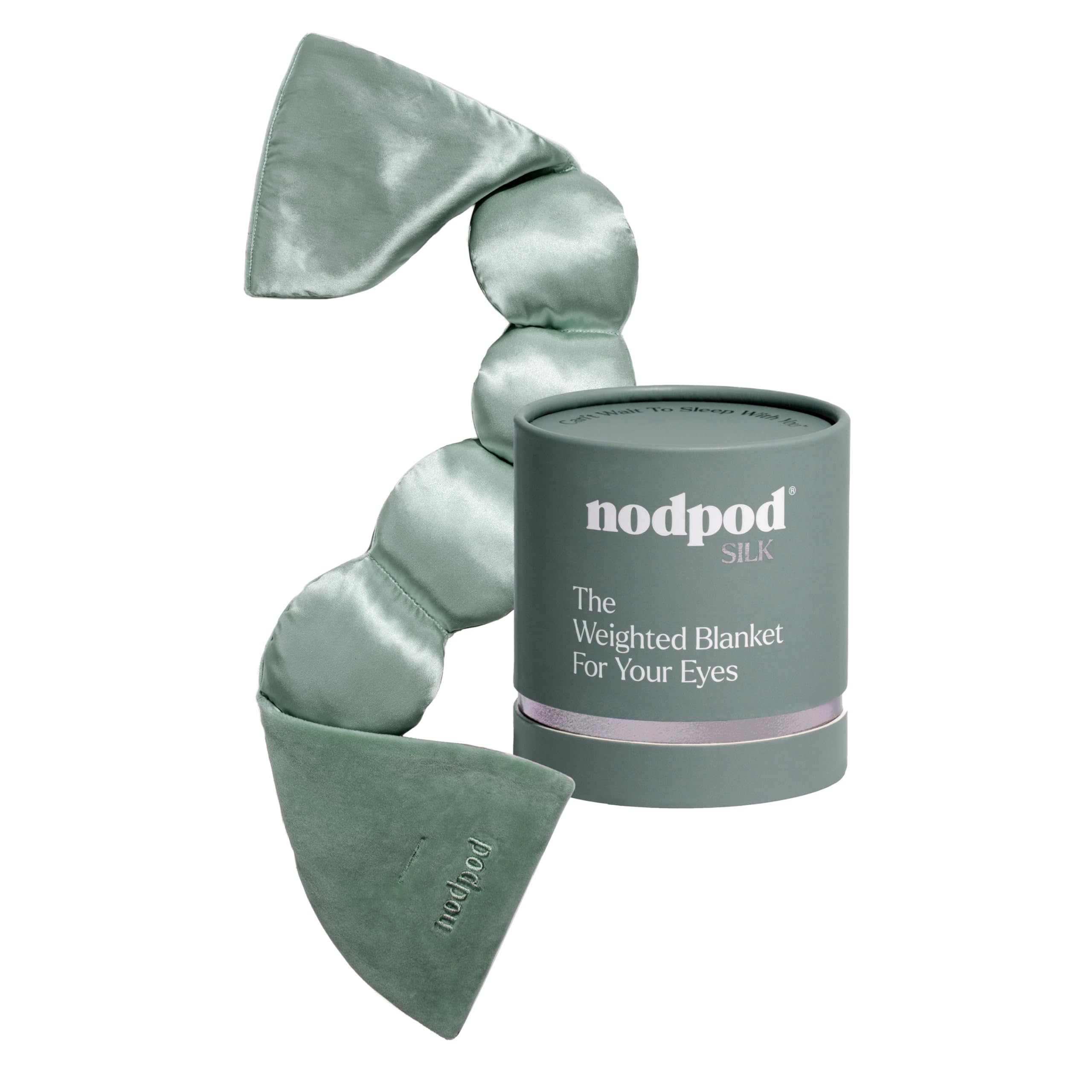 nodpod Mineralized Silk Gentle Pressure Sleep Mask, Weighted Eye Mask - nodpod Official Product View 1
