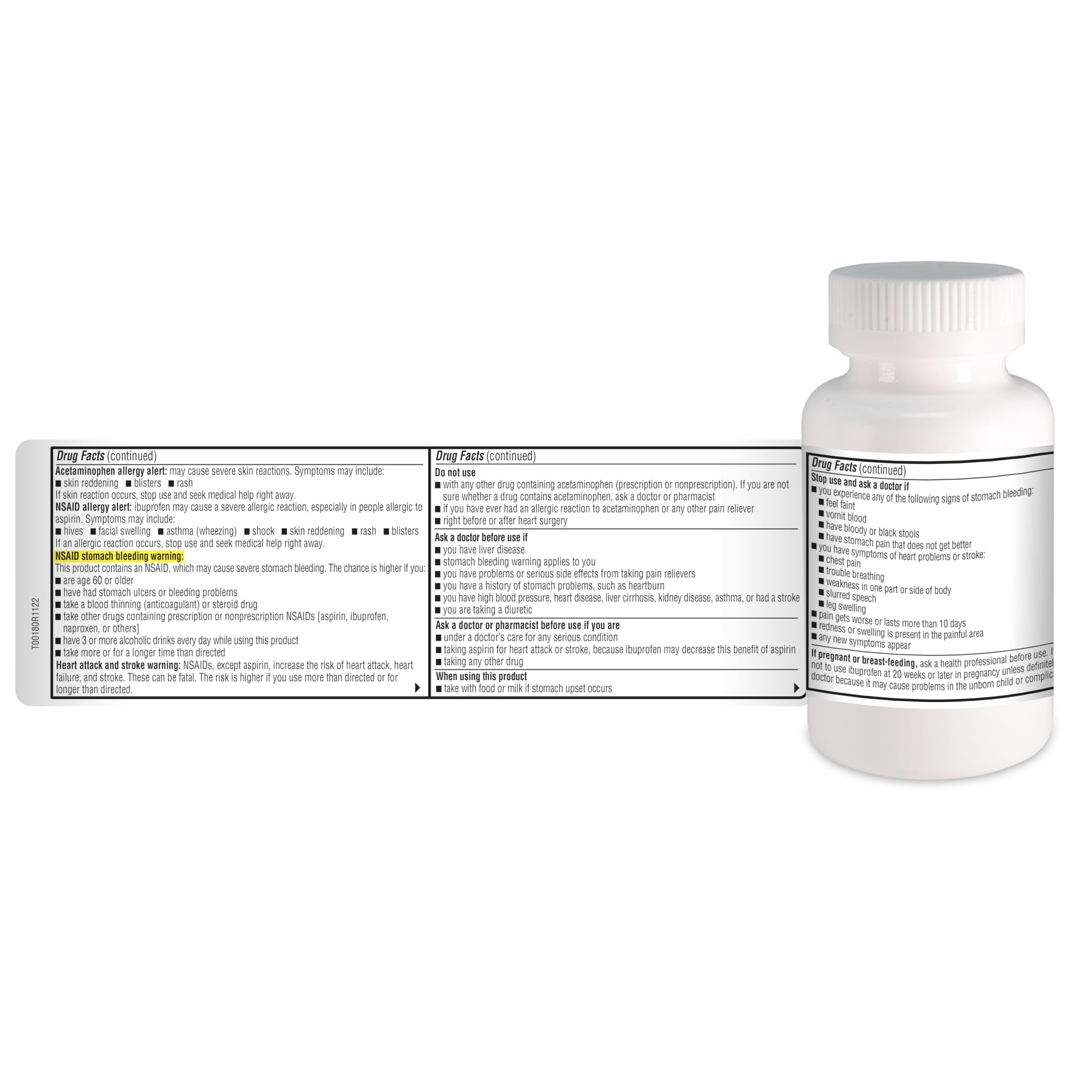 A+Health Dual Action Pain Reliever Caplets 216 Ct
