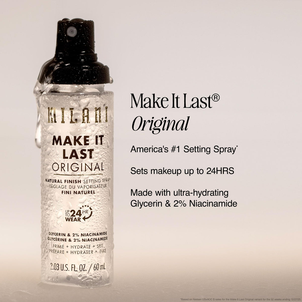 Milani Setting Spray Primer Make It Last Original Natural - Milani Official Imagery - 4