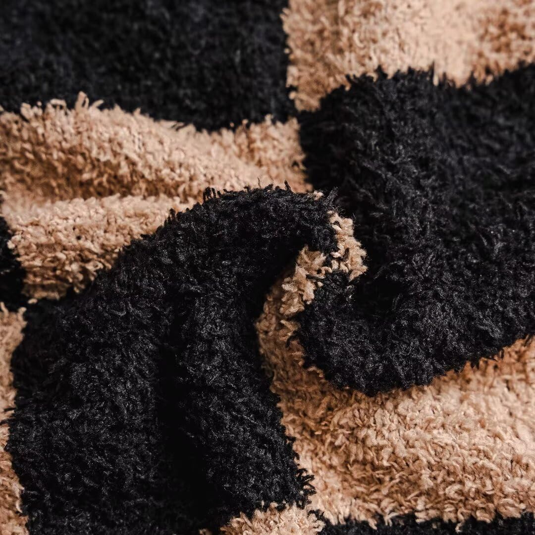 Soft Checkered Throw Blanket Ultra Cozy Knit Throw Blanket - XING7DAY Official Imagery - 8