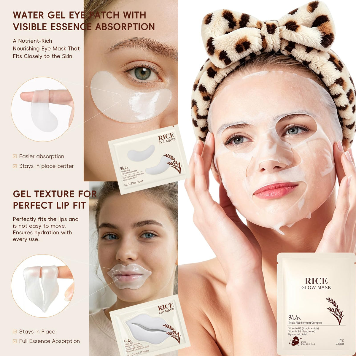 17 PCS Korean Skin Care Set Rice Skin Care Set for Kids - Deepmind Official Imagery - 6