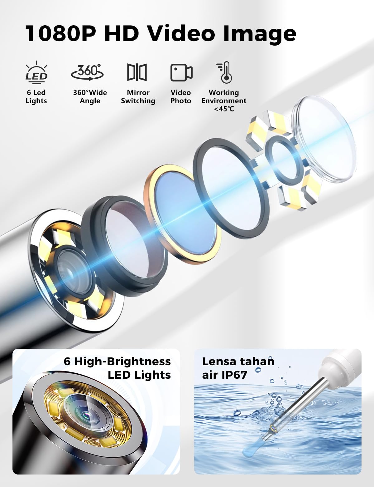 A03 Ear Wax Removal Tool Camera with Screen 1080P HD Ear - sofbunny Official Imagery - 5
