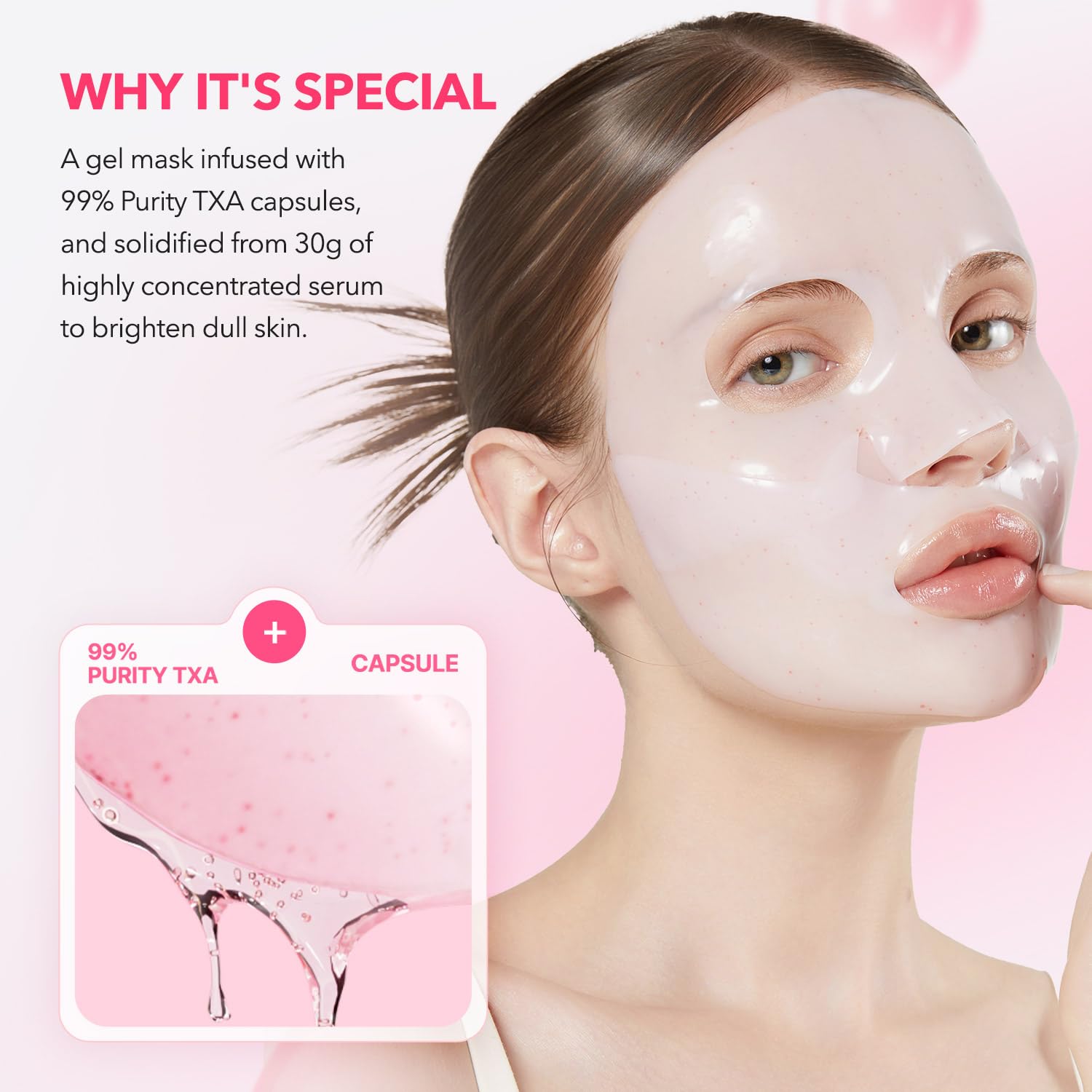 APRILSKIN TXA Pink Capsule Gel Mask 4EA - APRILSKIN