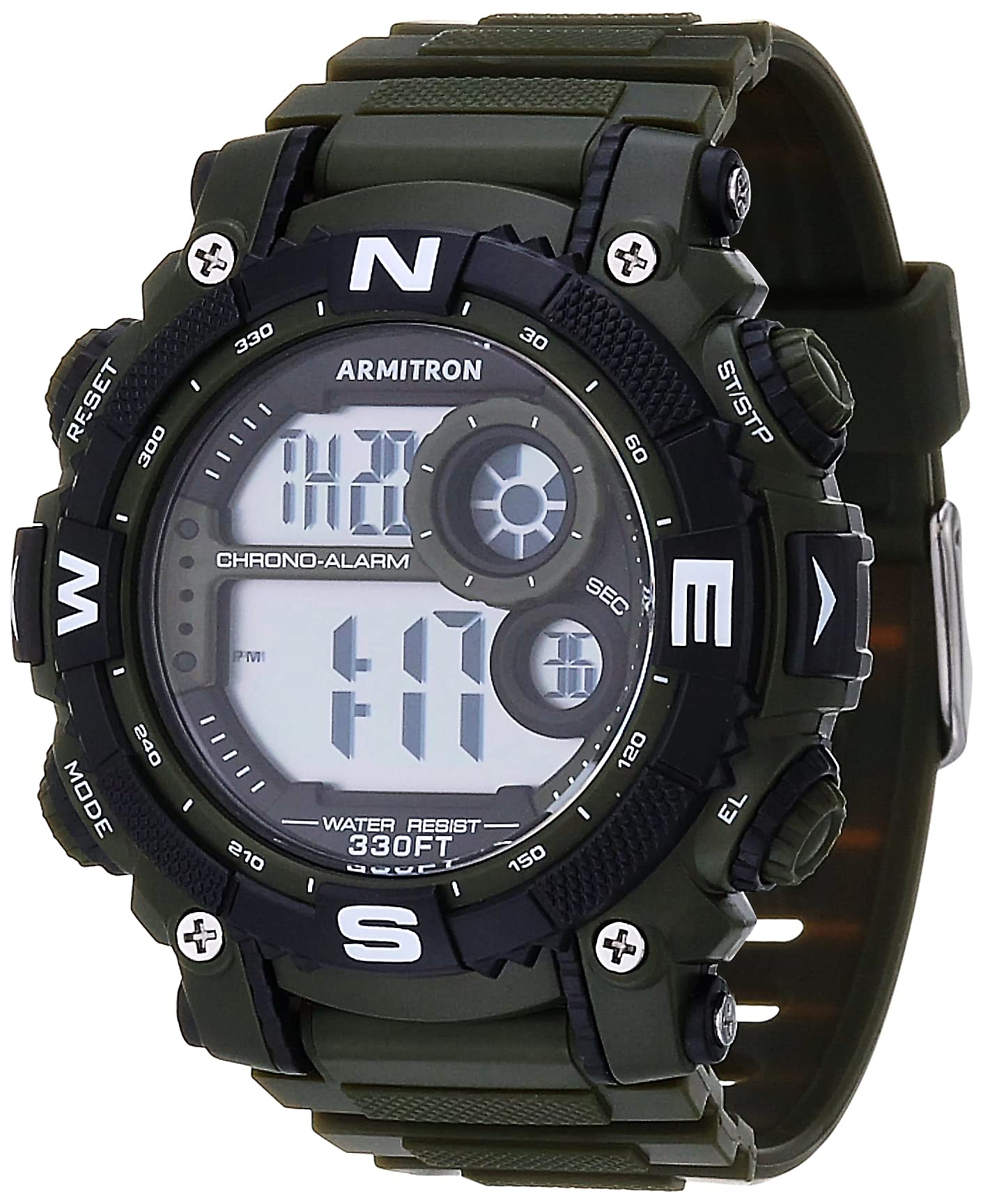 Armitron Sport Men's Digital Chronograph Resin Strap Watch, 40/8284 - View 9