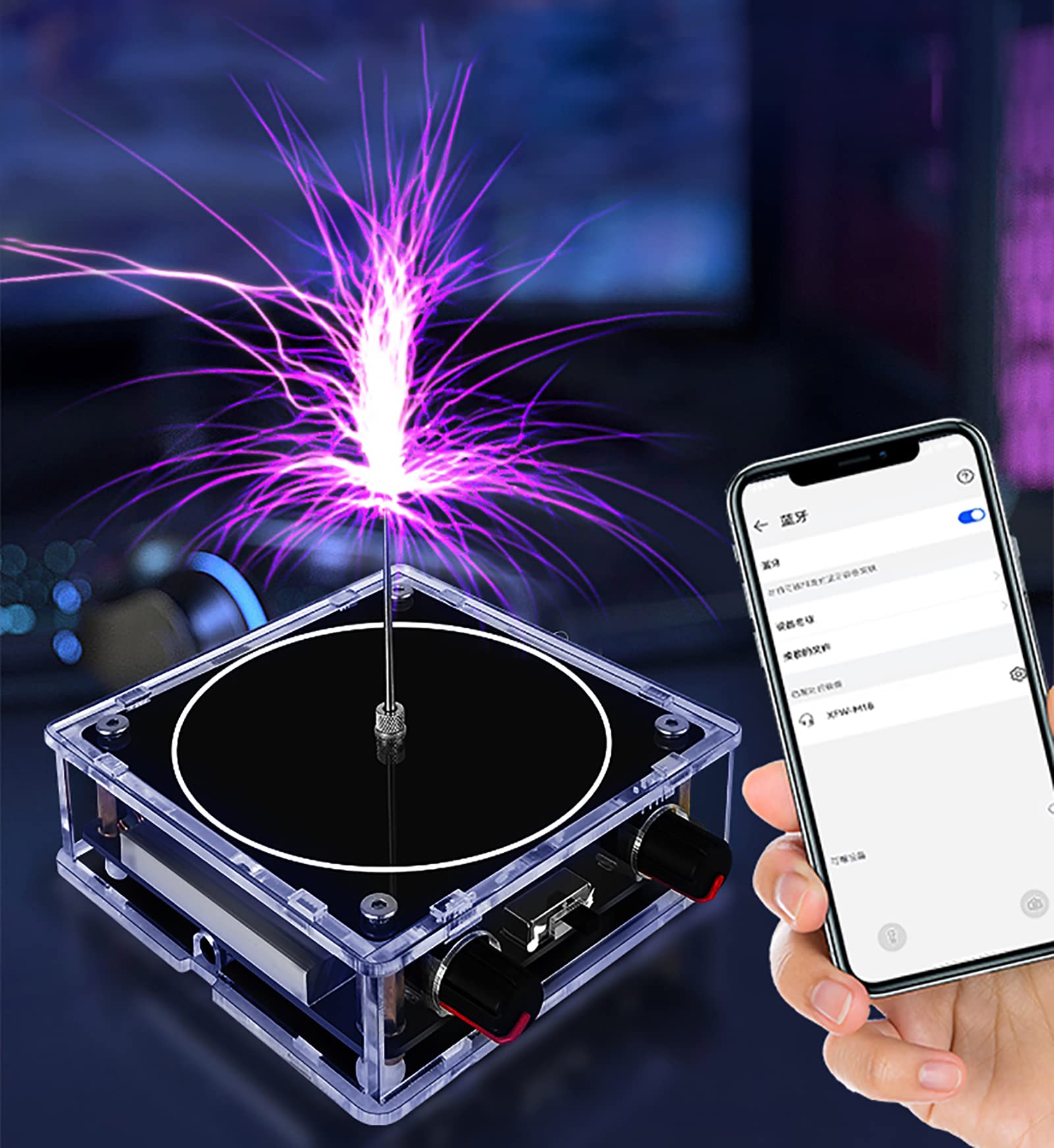 Koyzsen Music Tesla Coil Touchable Artificial Lightning Arc Plasm - Koyzsen Official Product View 5