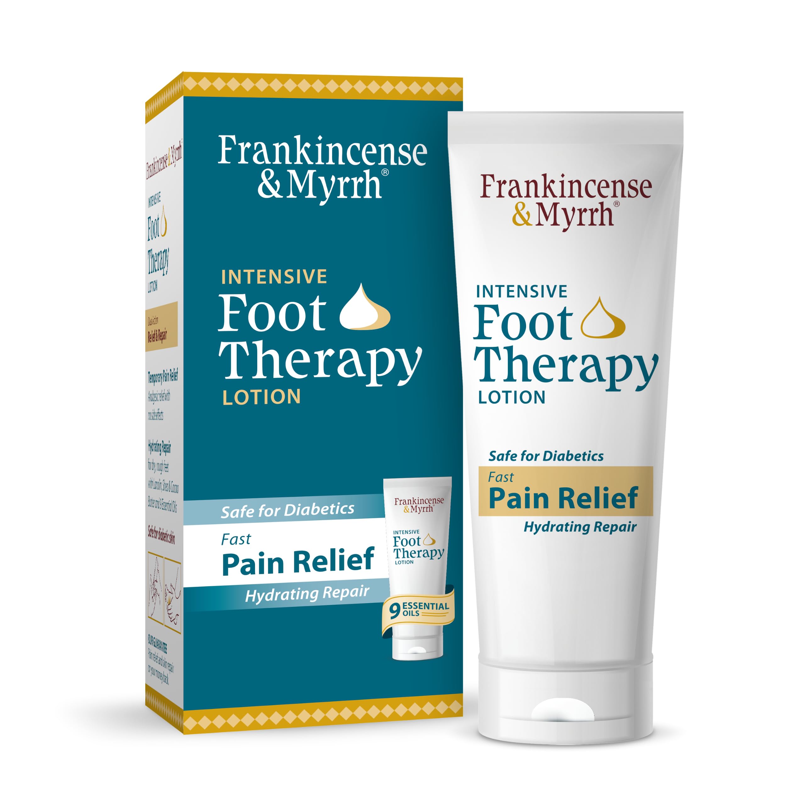 Frankincense & Myrrh Intensive Foot Therapy Lotion, Diabetic Relief, 3 oz