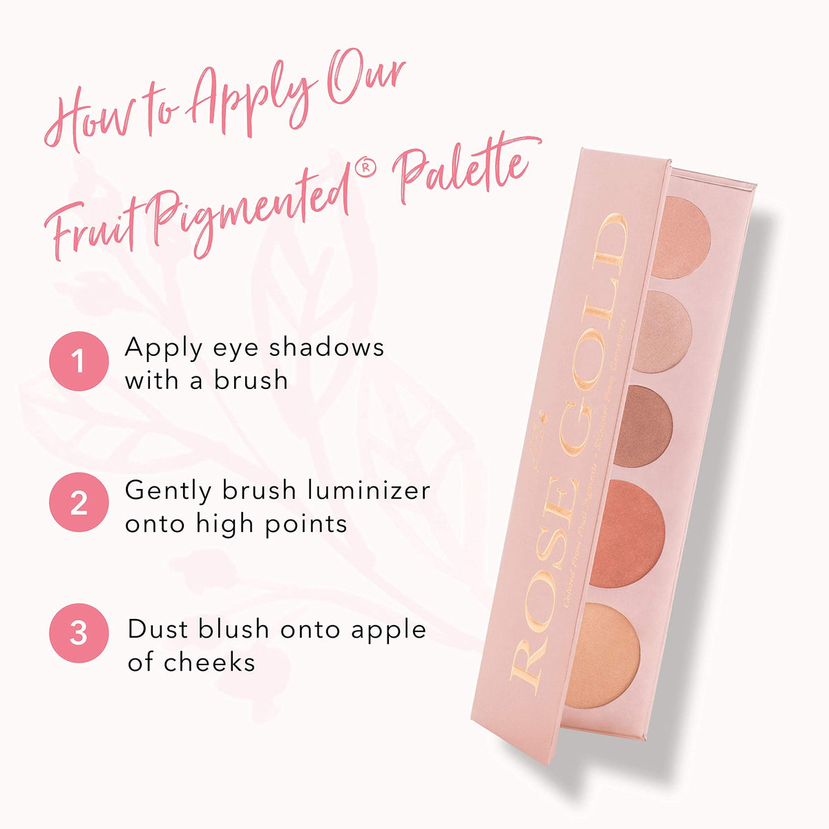 100 PURE Rose Gold Makeup Palette All in One Compact 3 Rose - 100% PURE Official Imagery - 8