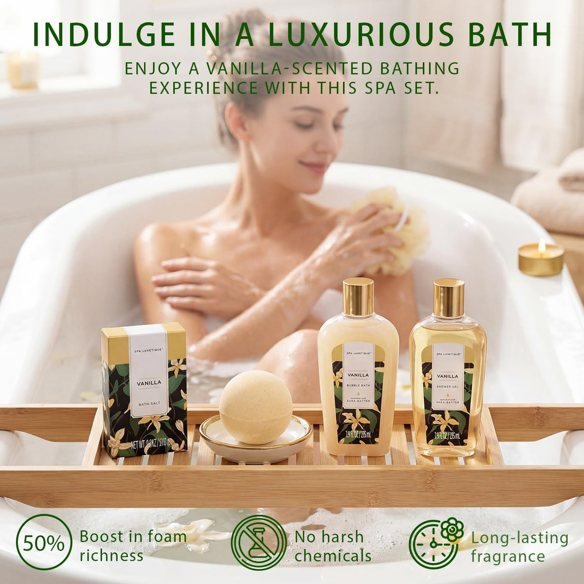 spa luxetique Bath Sets for Women Gift - spa luxetique Official Imagery - 4