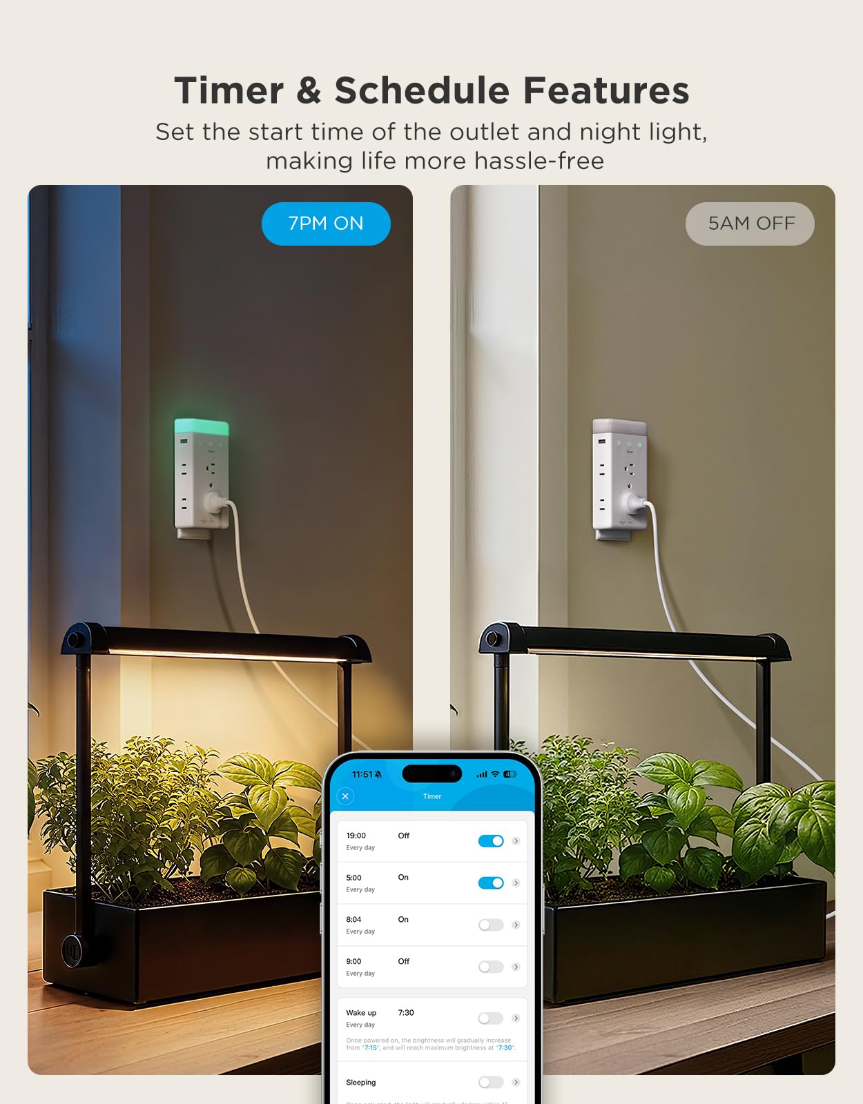 Govee Smart Plug Outlet Extender 3 Sided Power Strips with - Premium Selection Official Imagery - 5