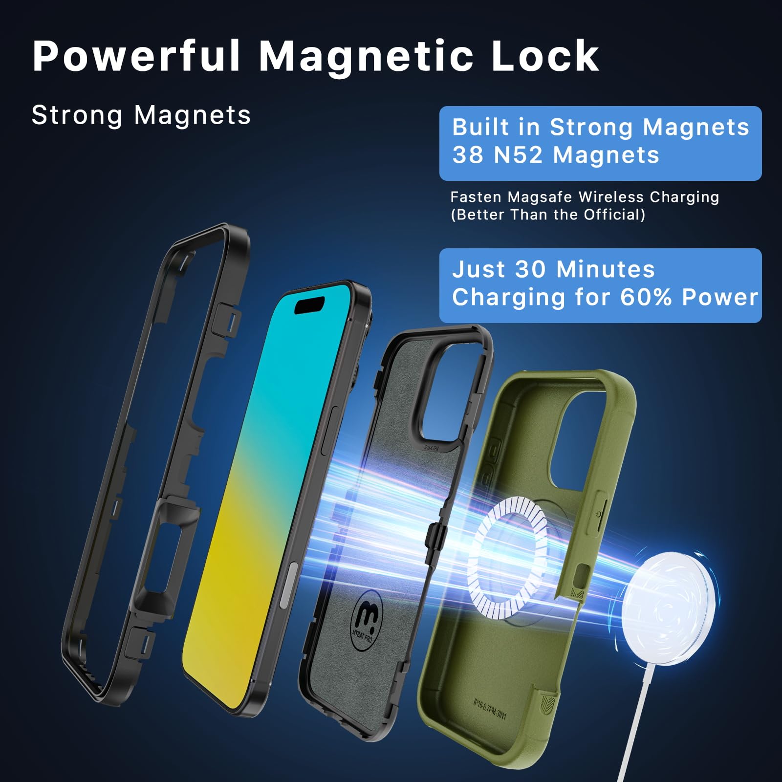 M MYBAT PRO for iPhone 16 Pro Max Case with Belt Clip - M MYBAT PRO Official Imagery - 4