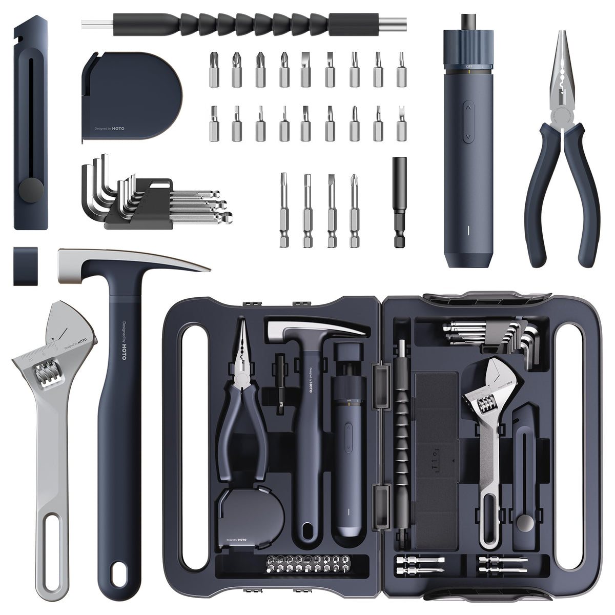 HOTO 40 Piece Tool Kit for Home Improvement Household - HOTO Official Imagery - 2
