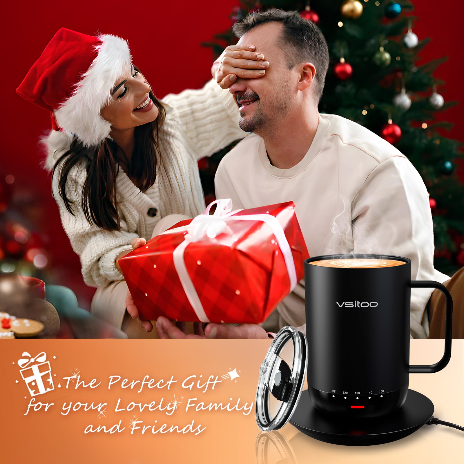 VSITOO S3 Pro 16oz Smart Self Heating Coffee Mug with Temperature Control