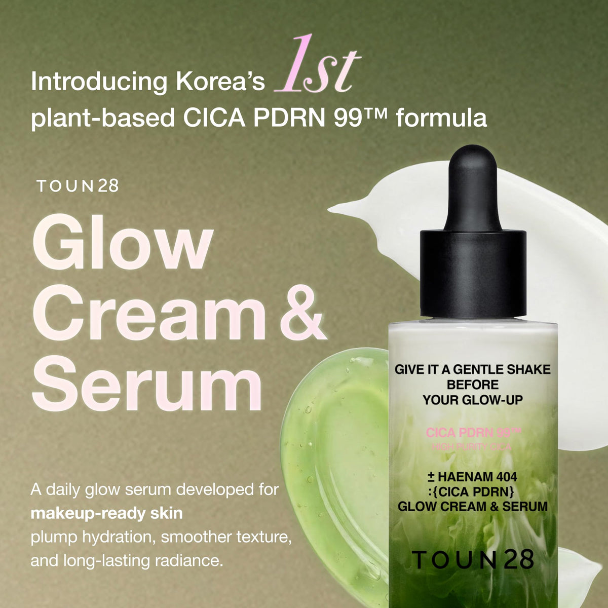 TOUN28 Glow Cream CICA PDRN Serum Makeup Prep 1 69oz - TOUN28 Official Imagery - 3