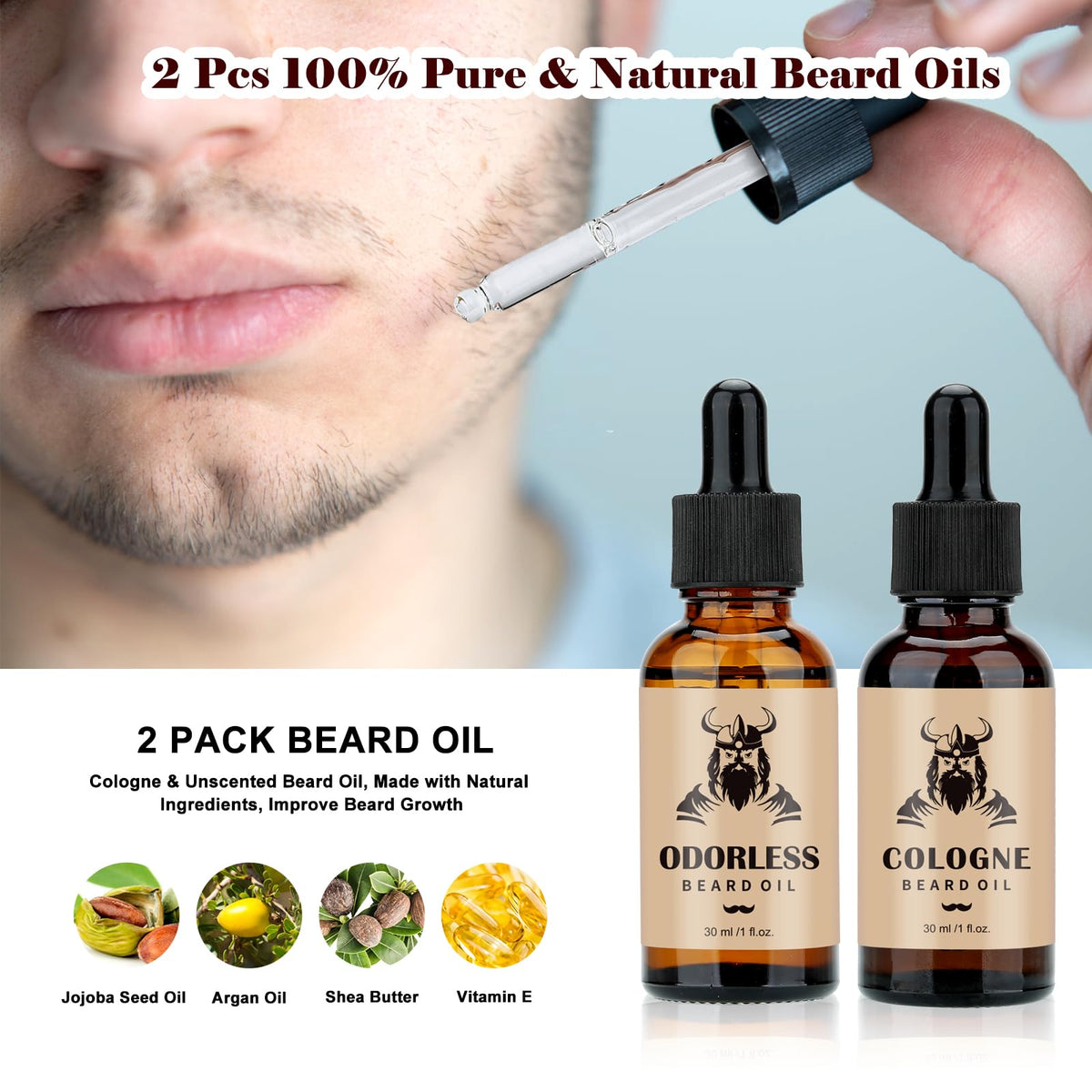 Beard Kit Gifts for Men 10 Pcs Cool Fathers Day Birthday - EXREIZST Official Imagery - 5