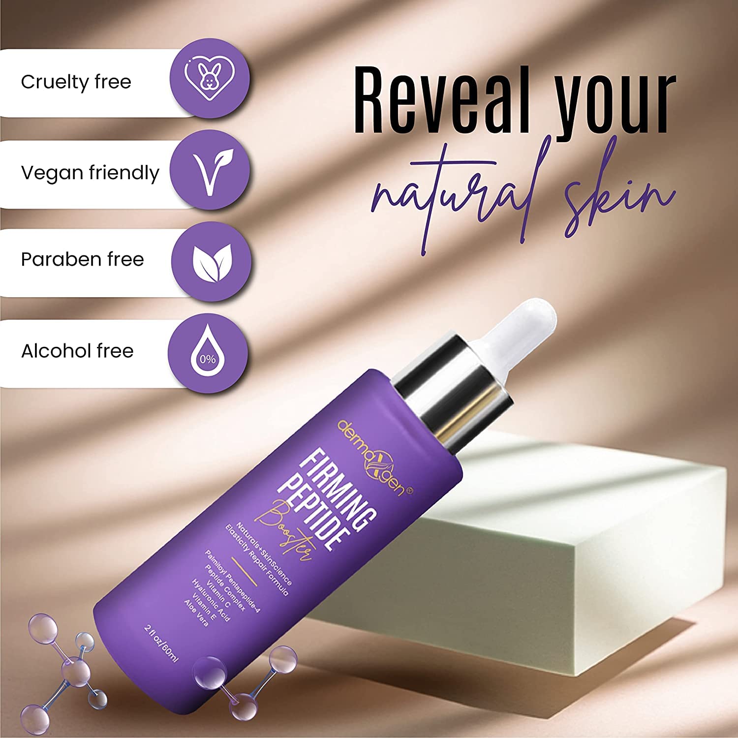 DERMAXGEN Peptide Complex Serum + MATRIXYL 3000 ORGANIC HYALURONIC - Powerful - DERMAXGEN Official Product View 5