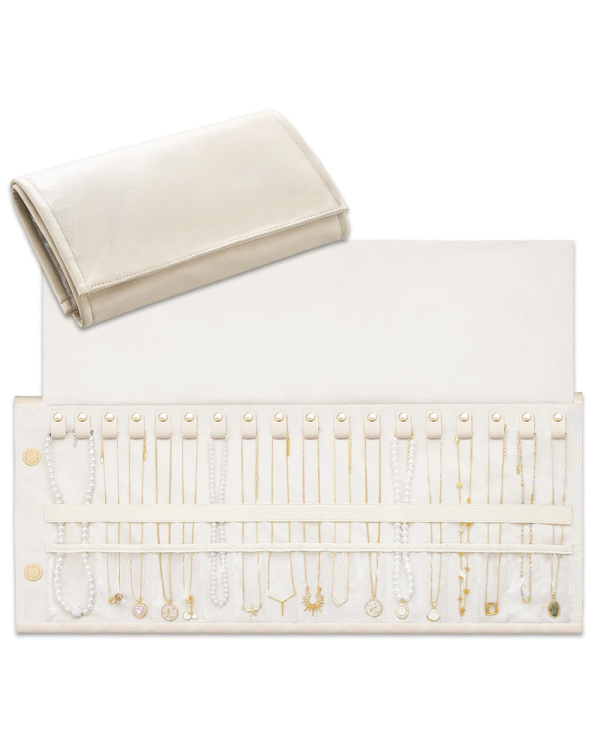 Lolalet Travel Necklace Organizer Foldable Jewelry Case - Lolalet Official Imagery - 2