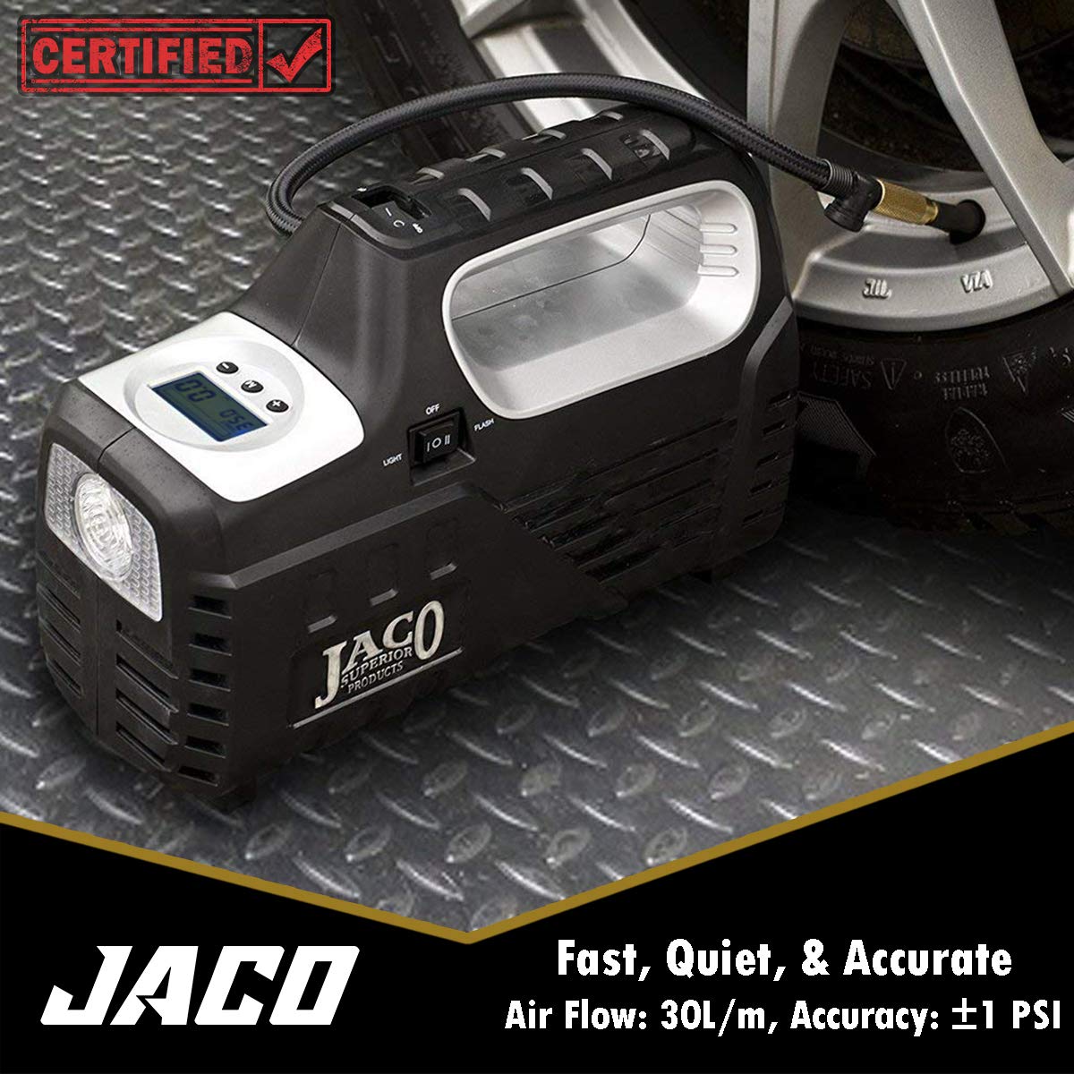 JACO Superior Products JACO SmartPro 2.0 AC/DC Digital Tire Infla - JACO Superior Products Official Product View 2