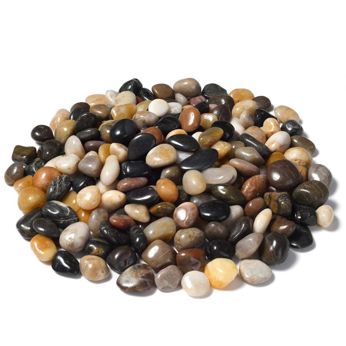 10lb Natural Decorative Polished Mixed Pebbles - OUPENG Official Imagery - 5