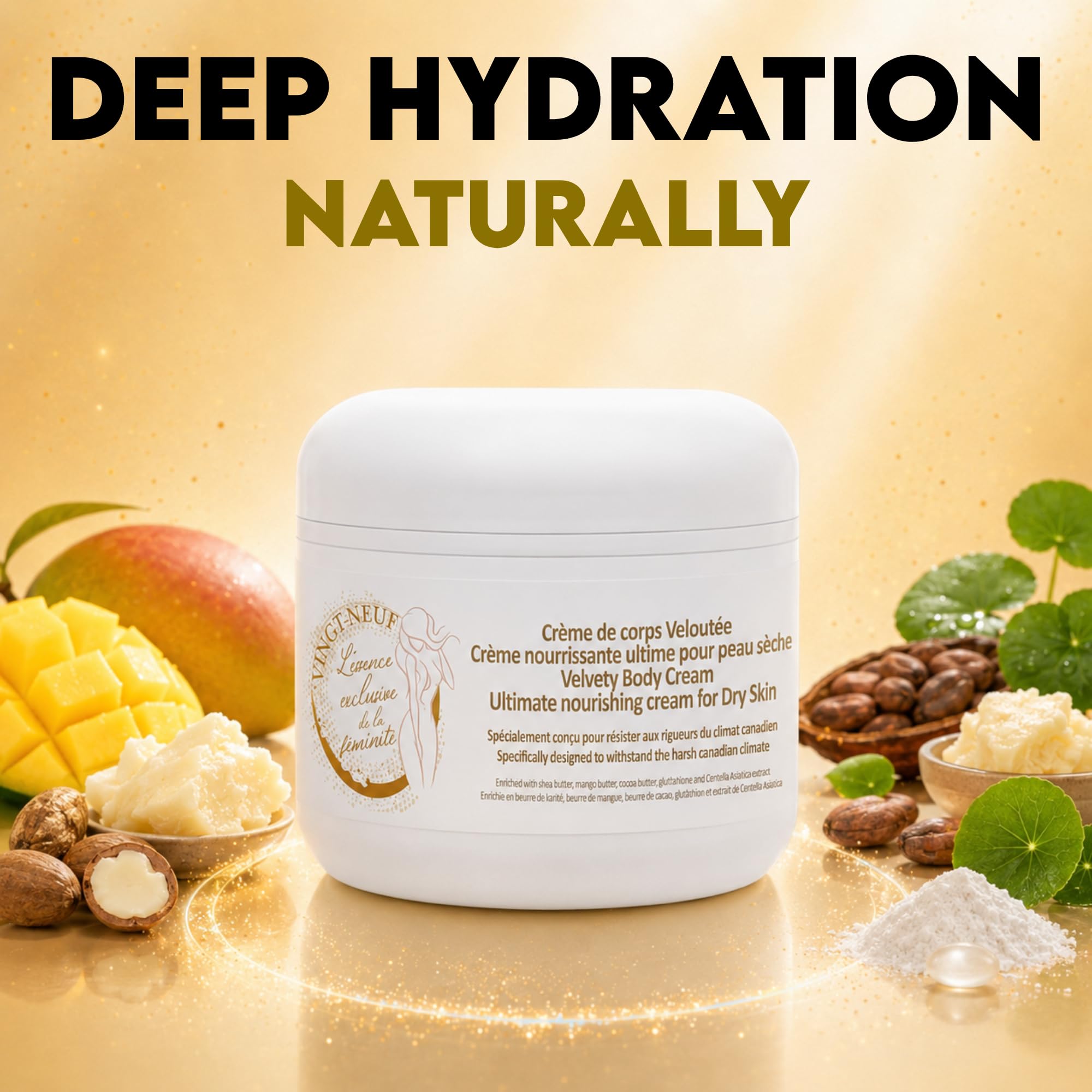 VINGT-NEUF 100 g / 3.53 oz Nourishing Body Cream for Dry Skin - VINGT-NEUF Official Product View 9