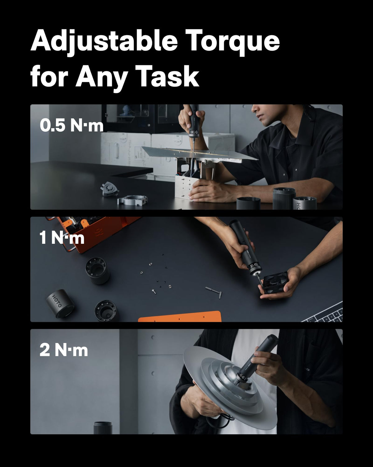 HOTO PixelDrive Electric Screwdriver Rechargeable Cordless - HOTO Official Imagery - 4