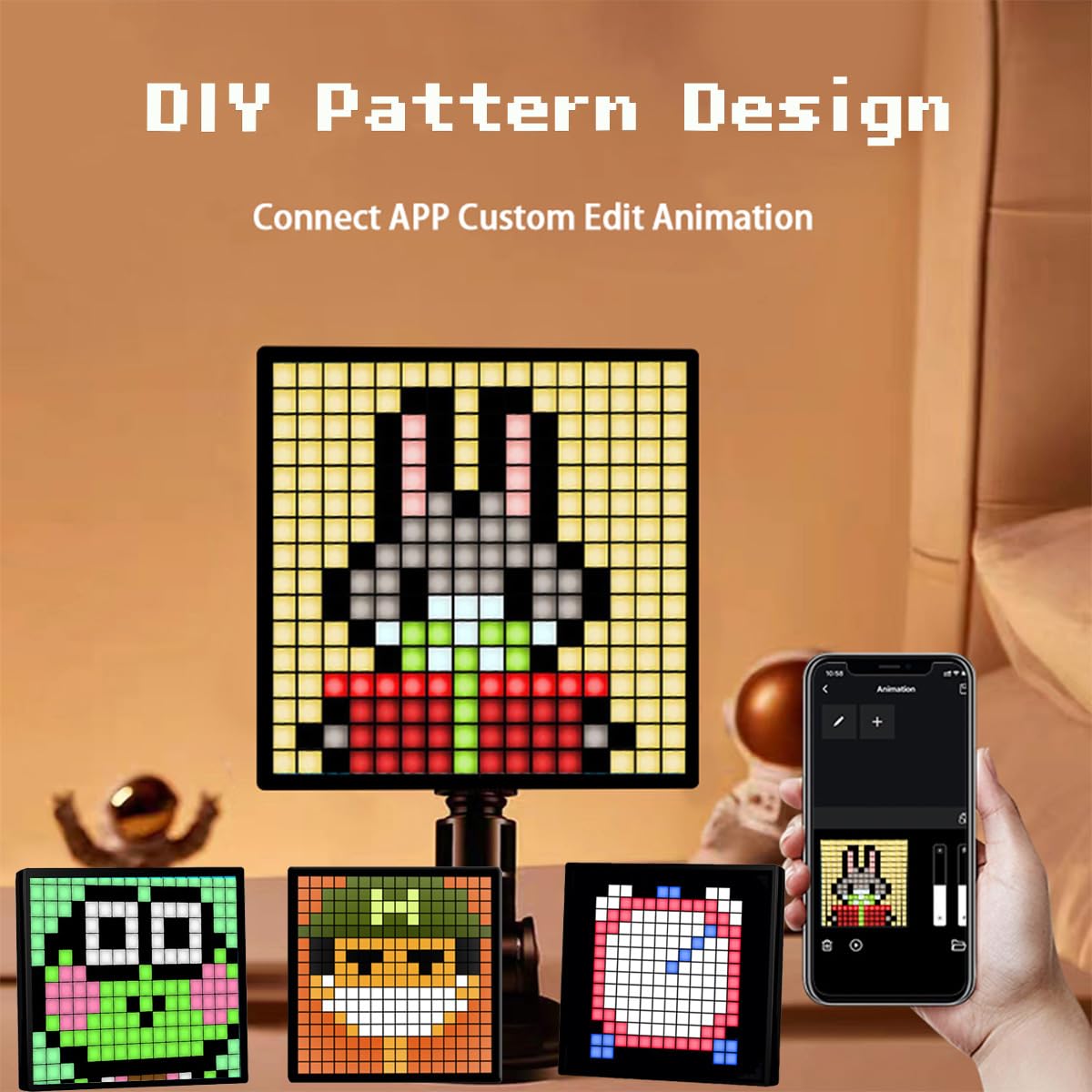 LED Pixel Display 16x16 Pixel Art DIY Display Screen Matrix - AVEKI Official Imagery - 4