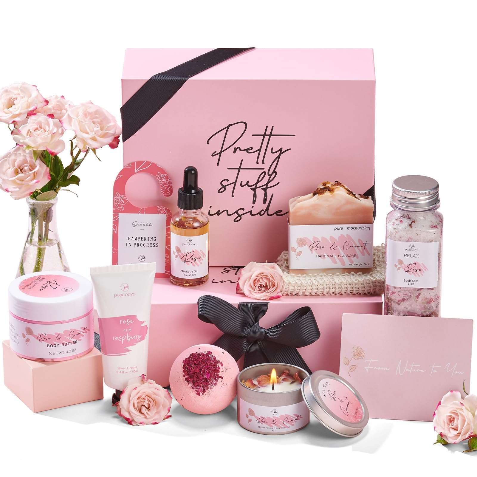 Mother's Day Gift for Mom Spa Gifts Bath Baskets Relaxing Spa - Product Imagery