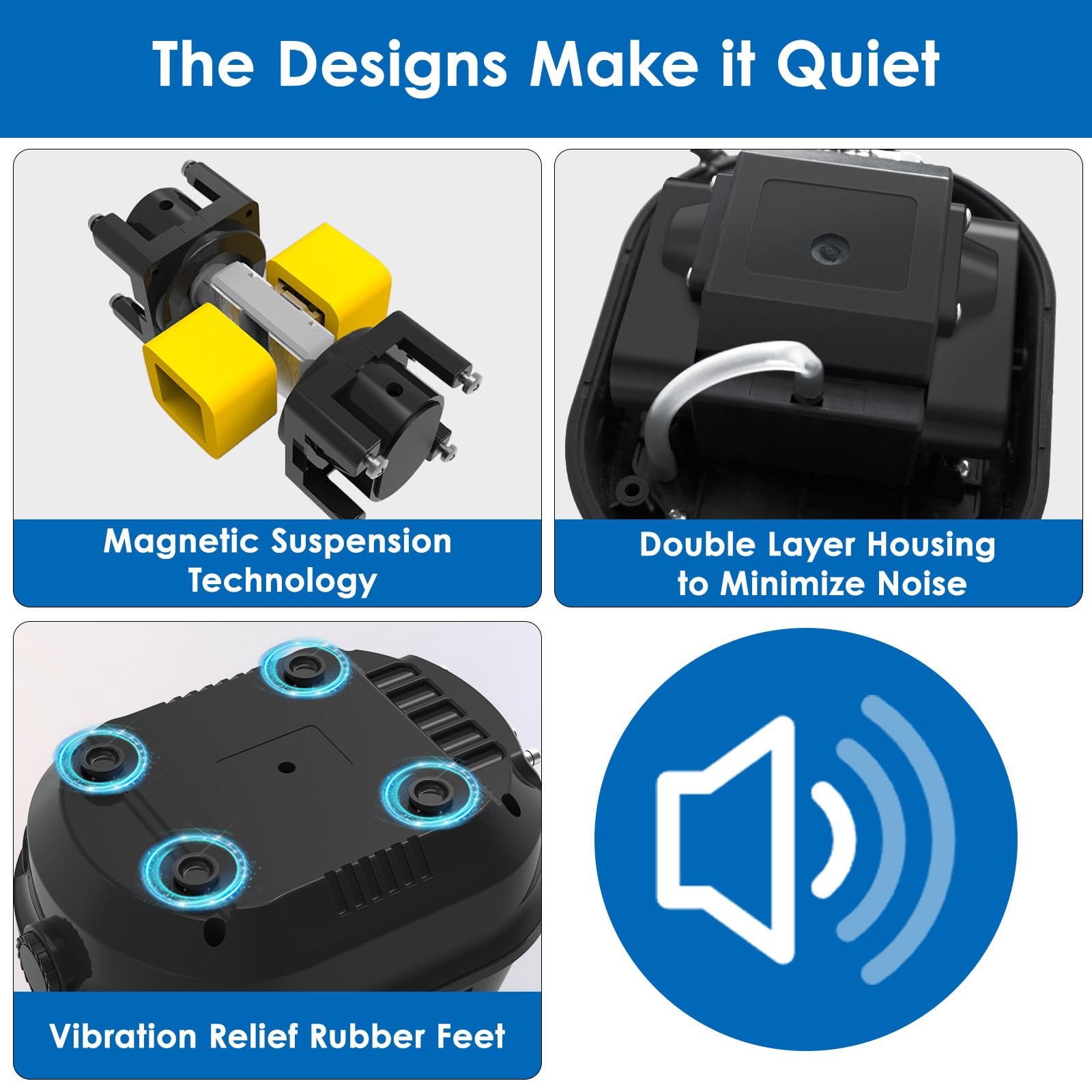 AquaMiracle All-in-One Koi Pond Aerator for Outdoor Ponds up to 3 - AquaMiracle Official Product View 4