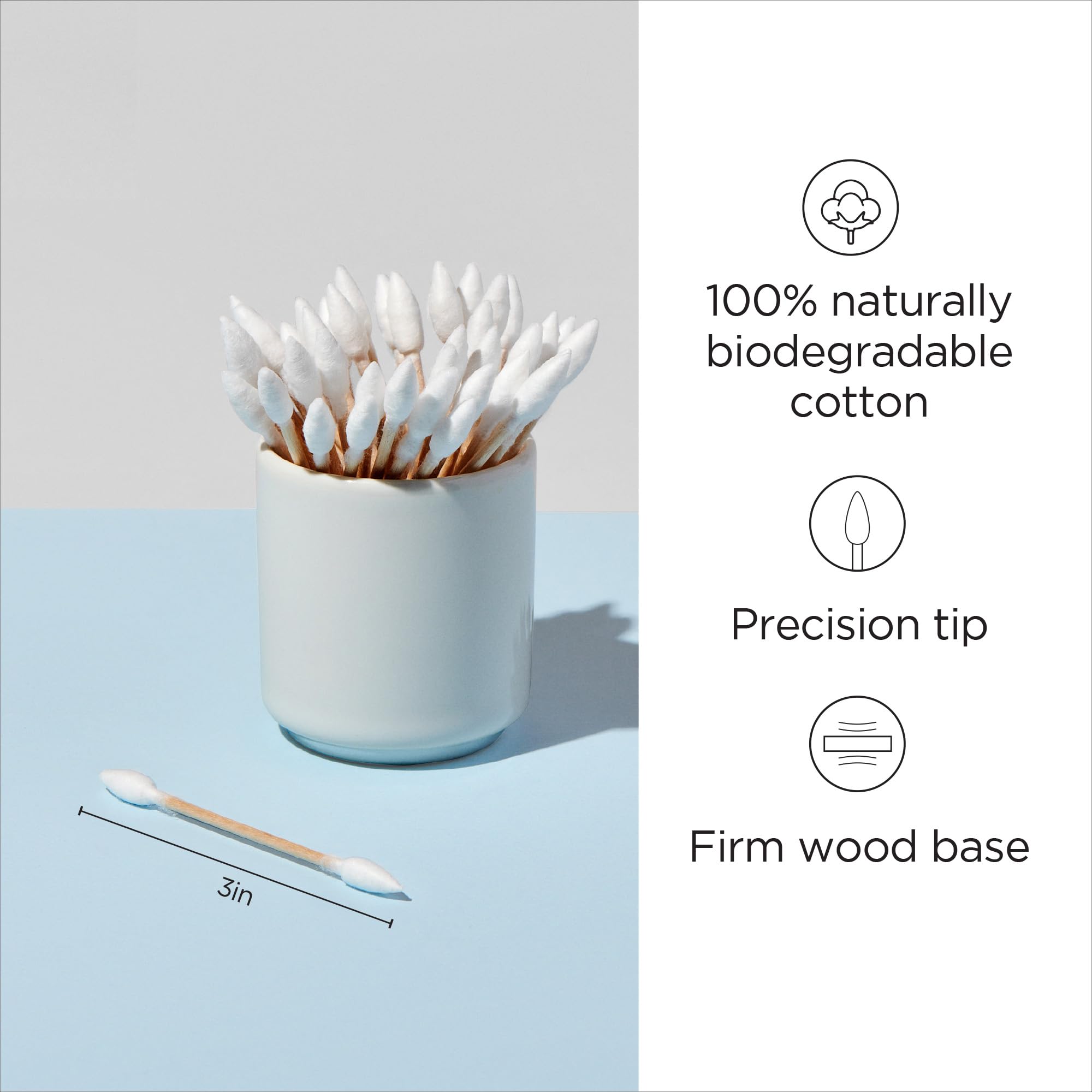 Diane Pointed Tip Cotton Swabs - Diane Official Product Imagery - 3