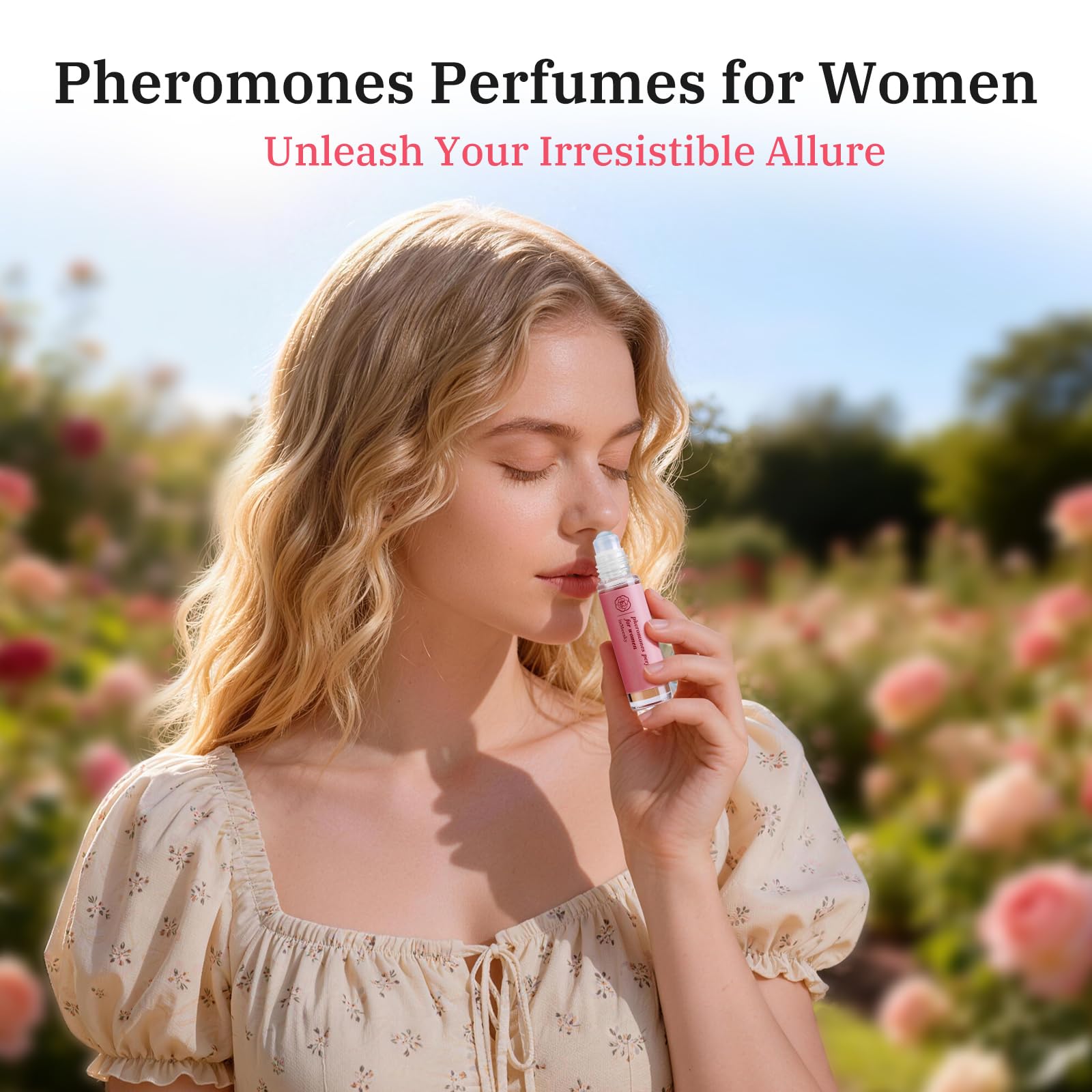 Pheromone Perfume for Women Long Lasting Vanilla Roll On - inMeesky Official Product Imagery - 4