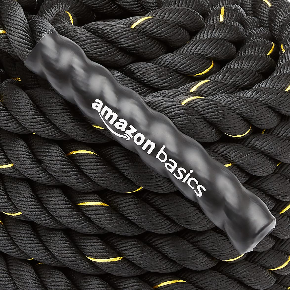 Amazon Basics Battle Rope for Home Gym Workout Exercise - Amazon Basics Official Imagery - 4