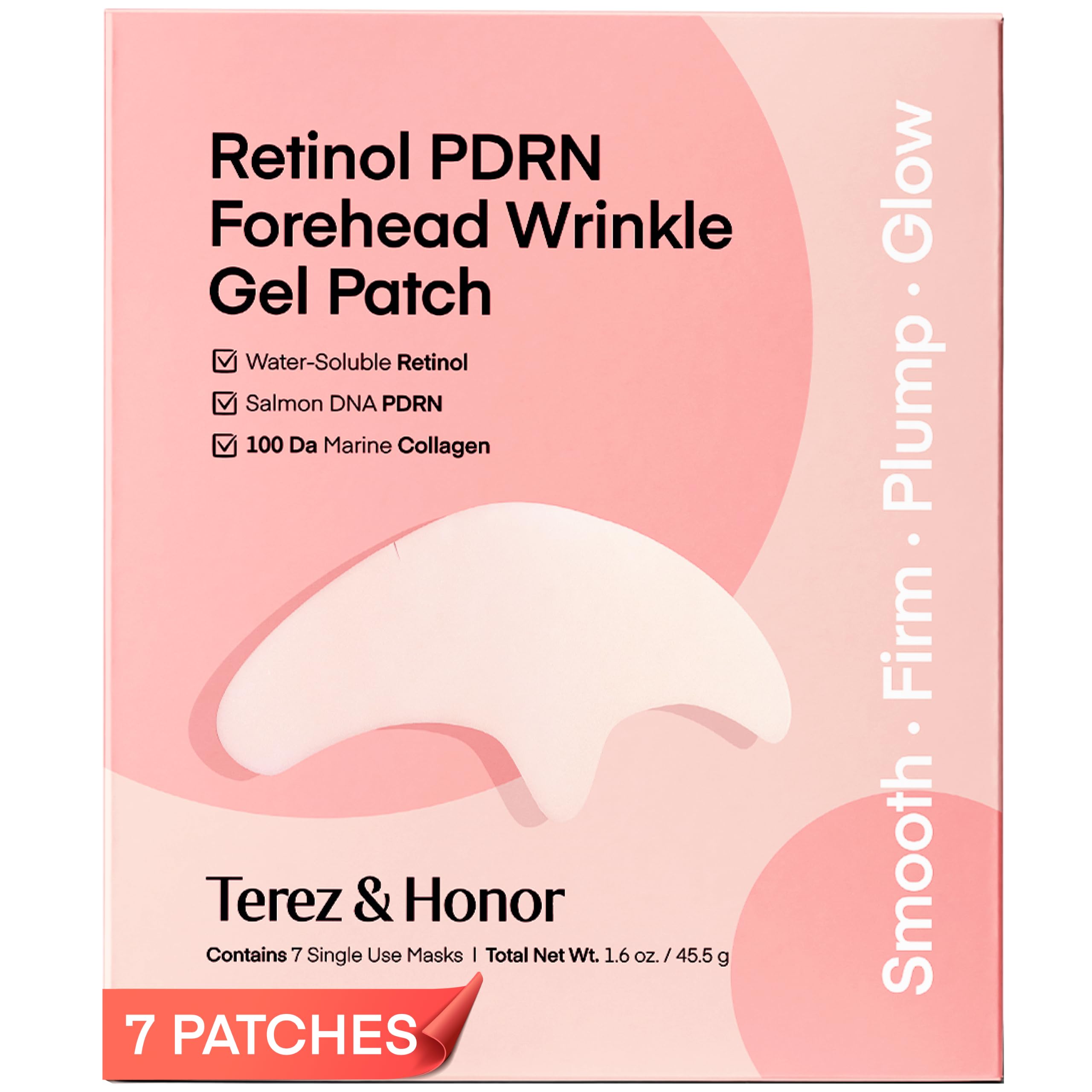 TEREZ &amp; HONOR Retinol PDRN Forehead Wrinkle Patches - TEREZ &amp; HONOR