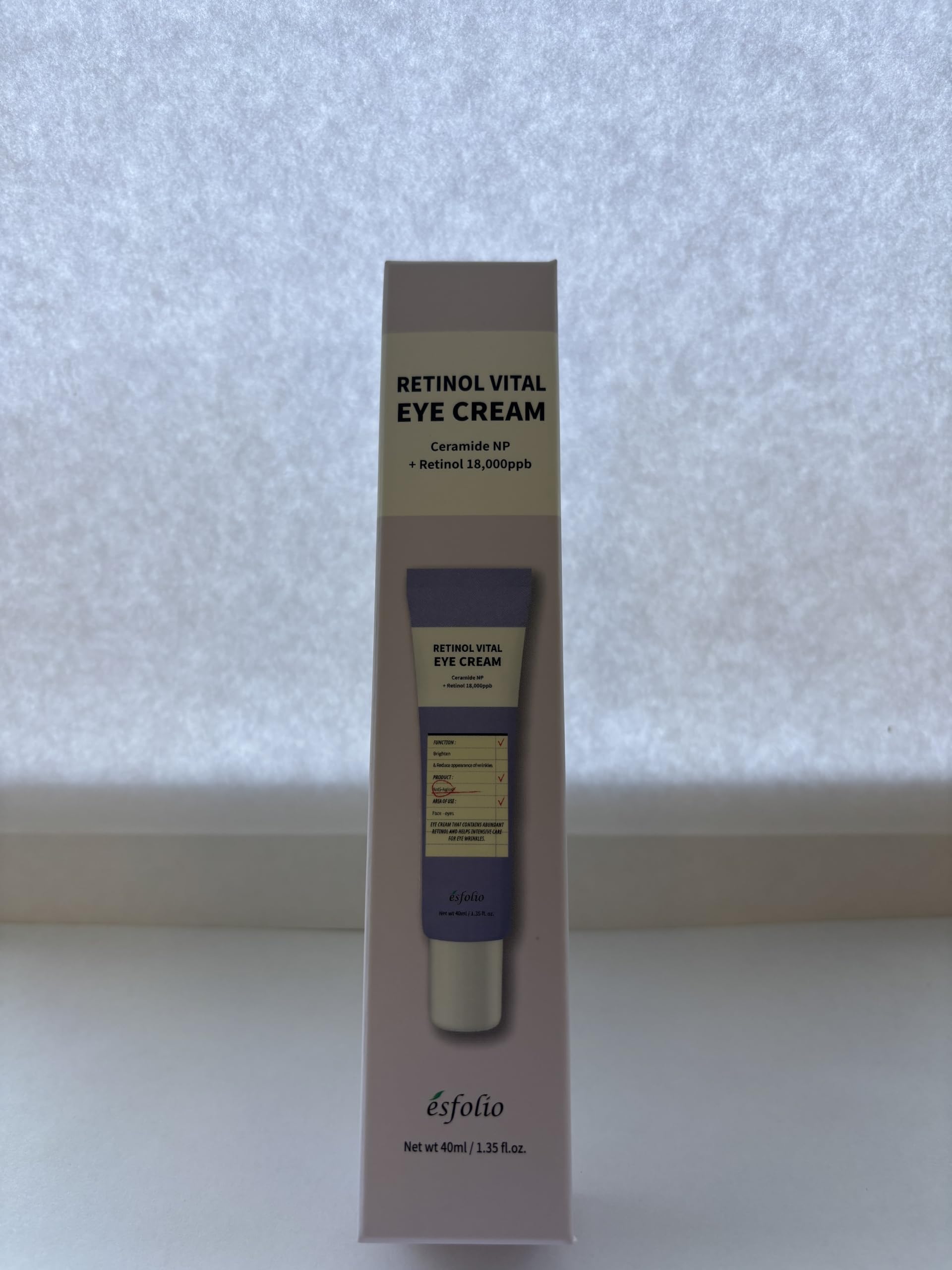 Esfolio Retinol Vitamin A Eye Cream, Daily Skin Care for Under - esfolio