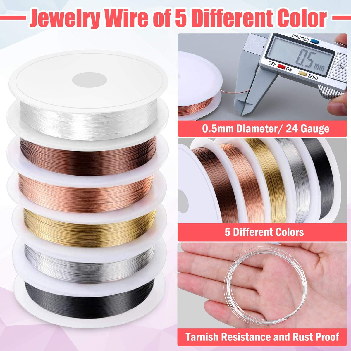 Thrilez Wire Wrapping for Jewelry Making Repair and Beading - Thrilez Official Imagery - 4