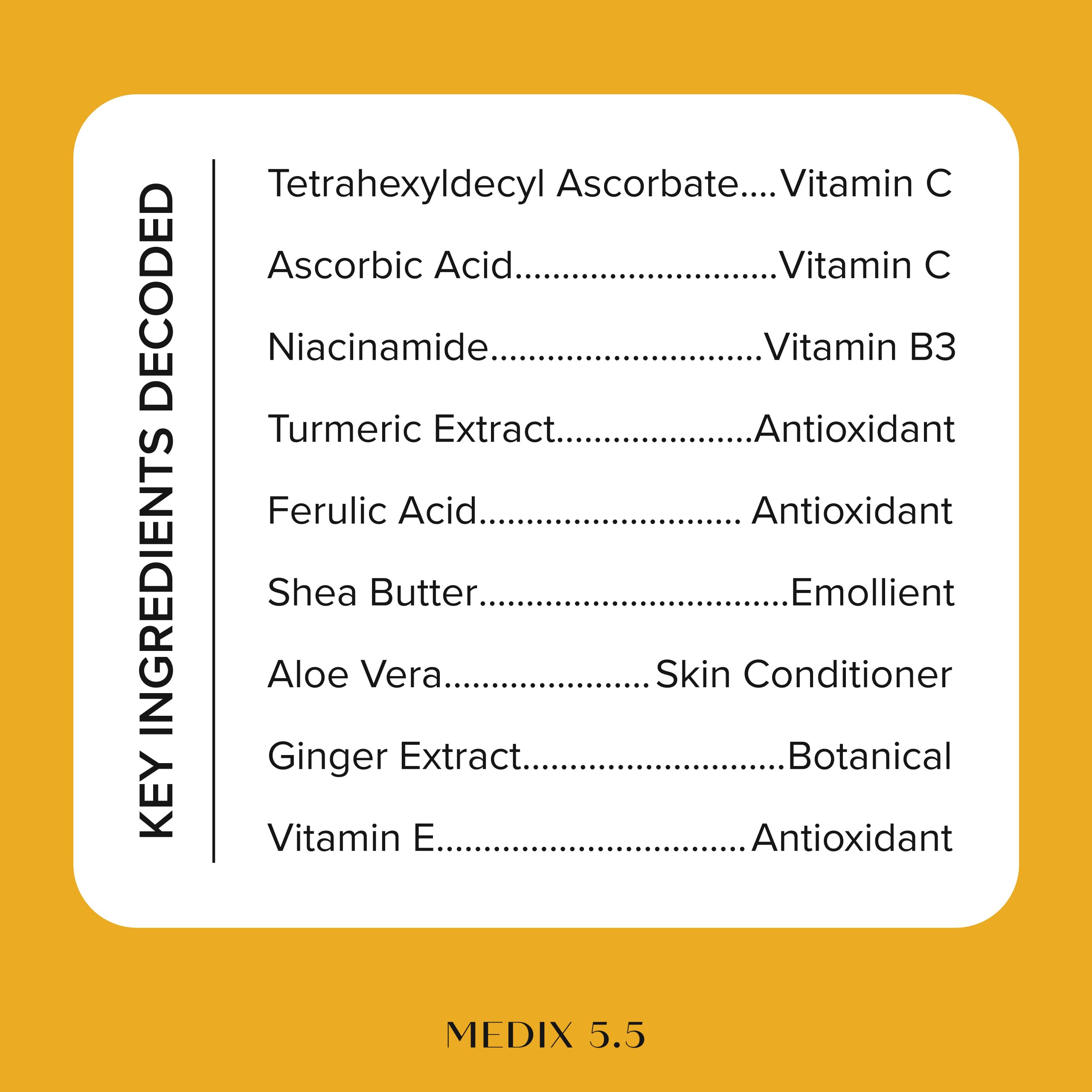 MEDIX Vitamin C Cream + Niacinamide Brightening Body Lotion - Medix 5.5