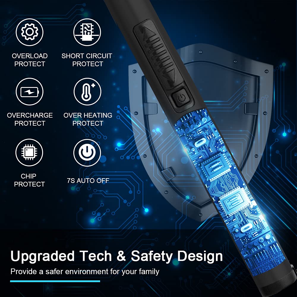 SUPRUS Electric Candle Lighter USB Type C Rechargeable Lighter Steel S - View 3