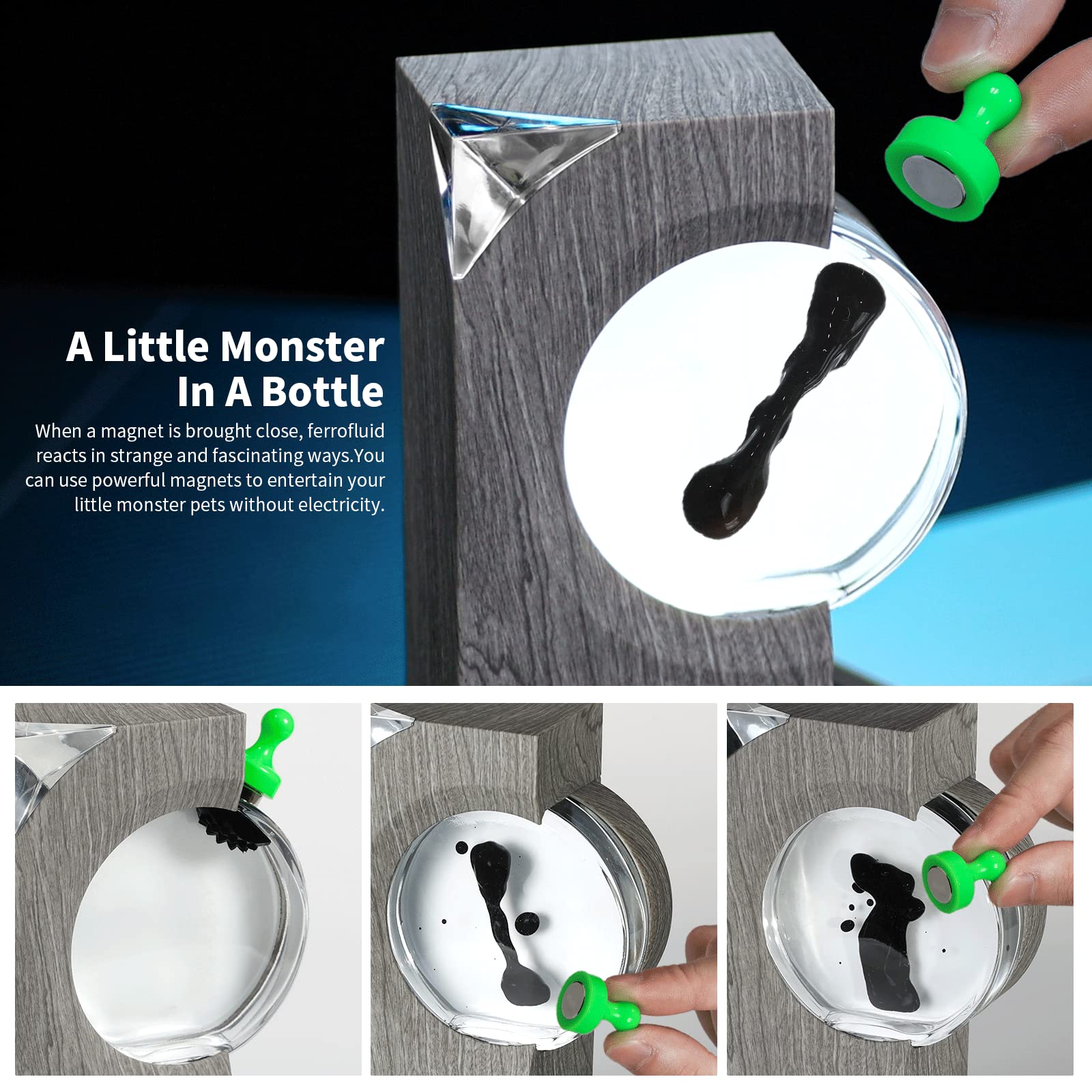 sovenomund Dancing Ferrofluid Sound Visualizer, Mysterious Liquid Office desk De - sovenomund Official Product View 4