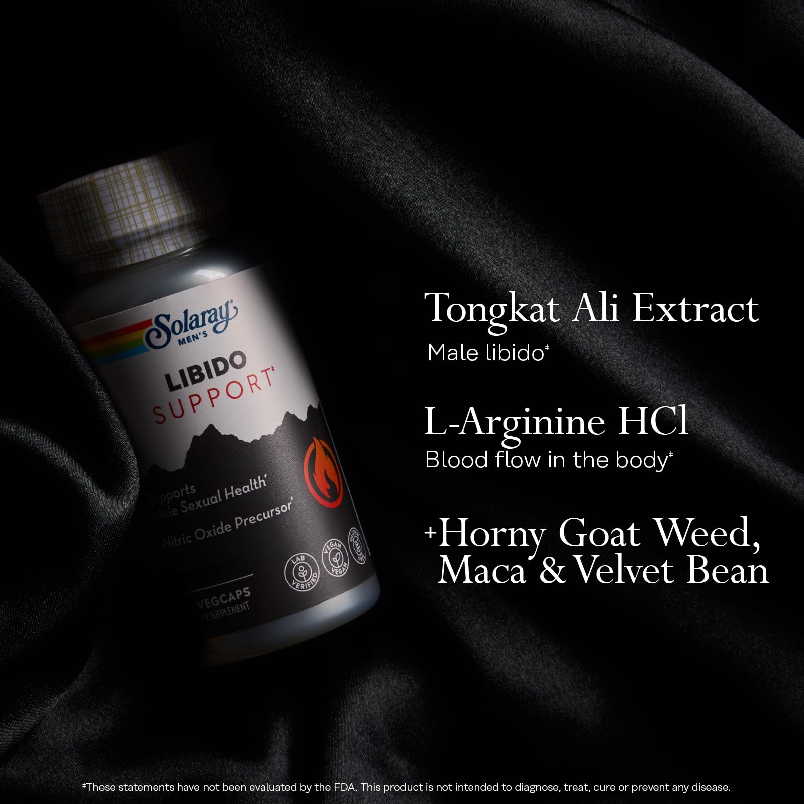 Solaray Libido Support for Men – Tongkat Ali, 30 VegCaps