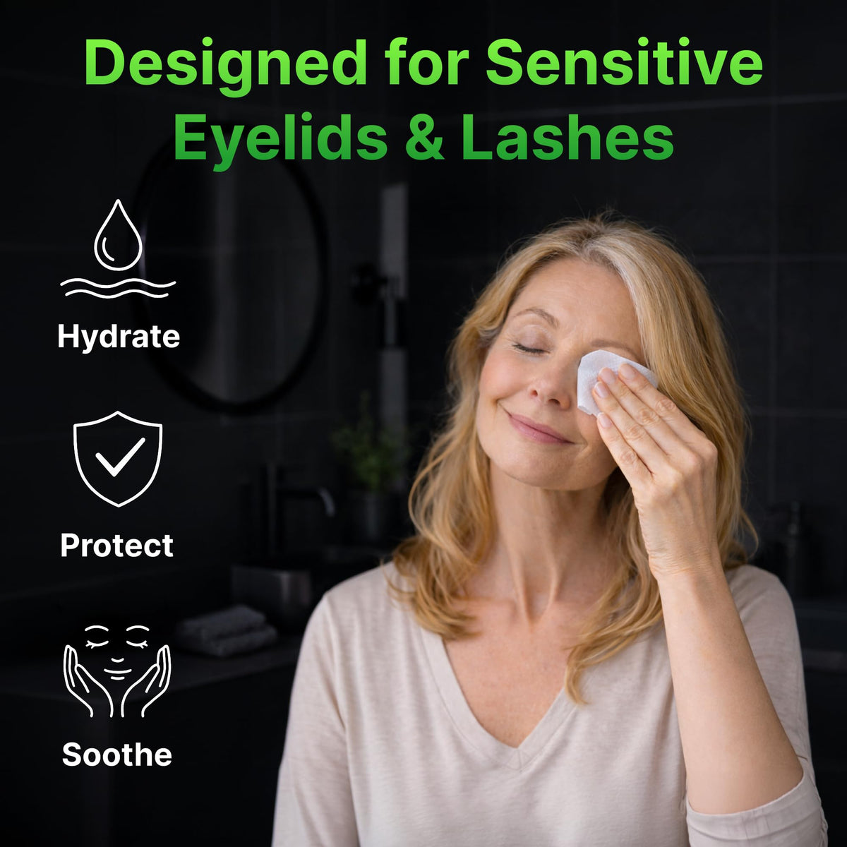 Eyelid Lash Cleansing Serum 60 Wipes for Itchy Stye Eye - BIOXI Official Imagery - 6