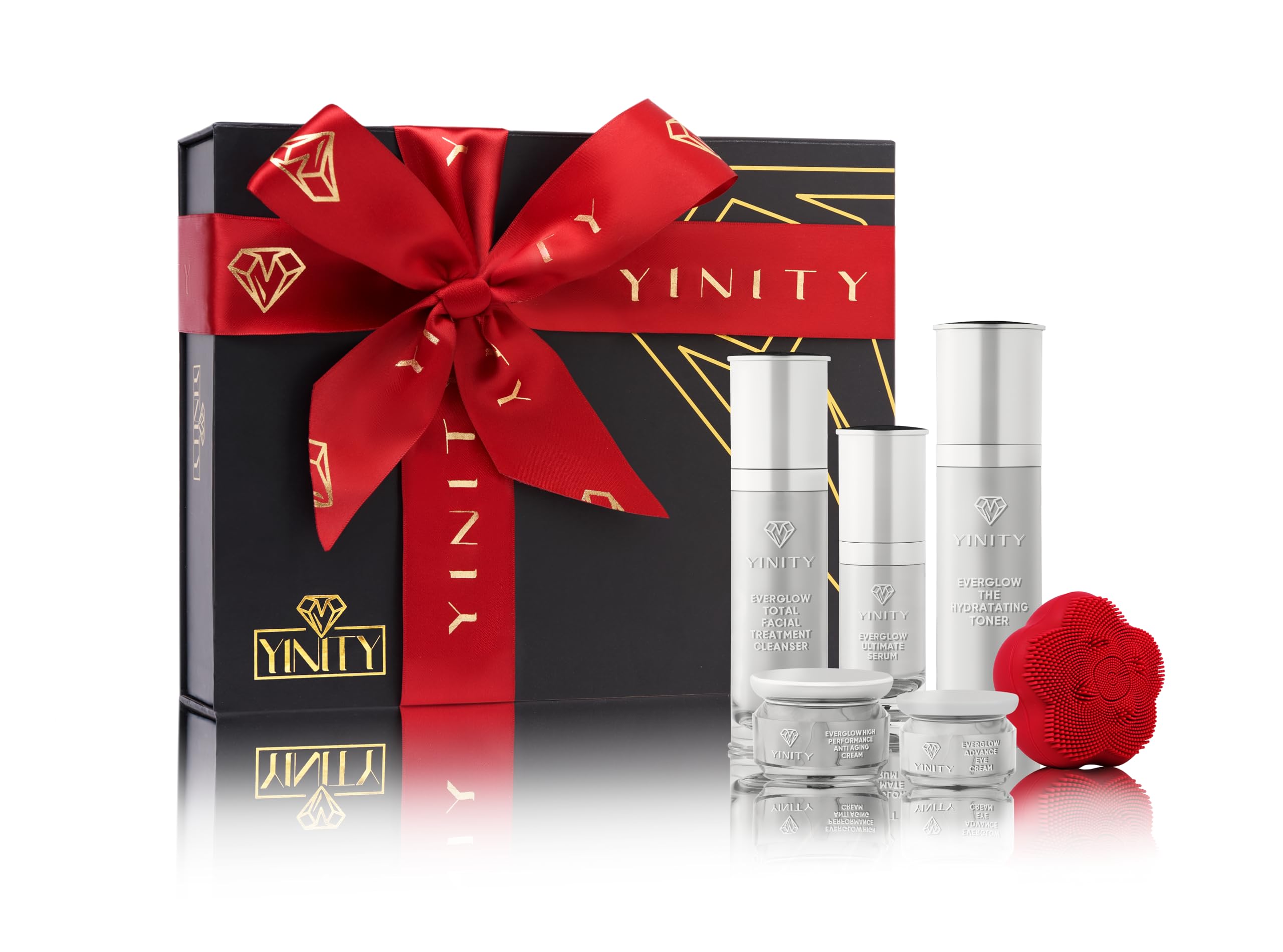 5-Step Korean Anti-Aging Skincare Set + Sonic Brush - YINITY