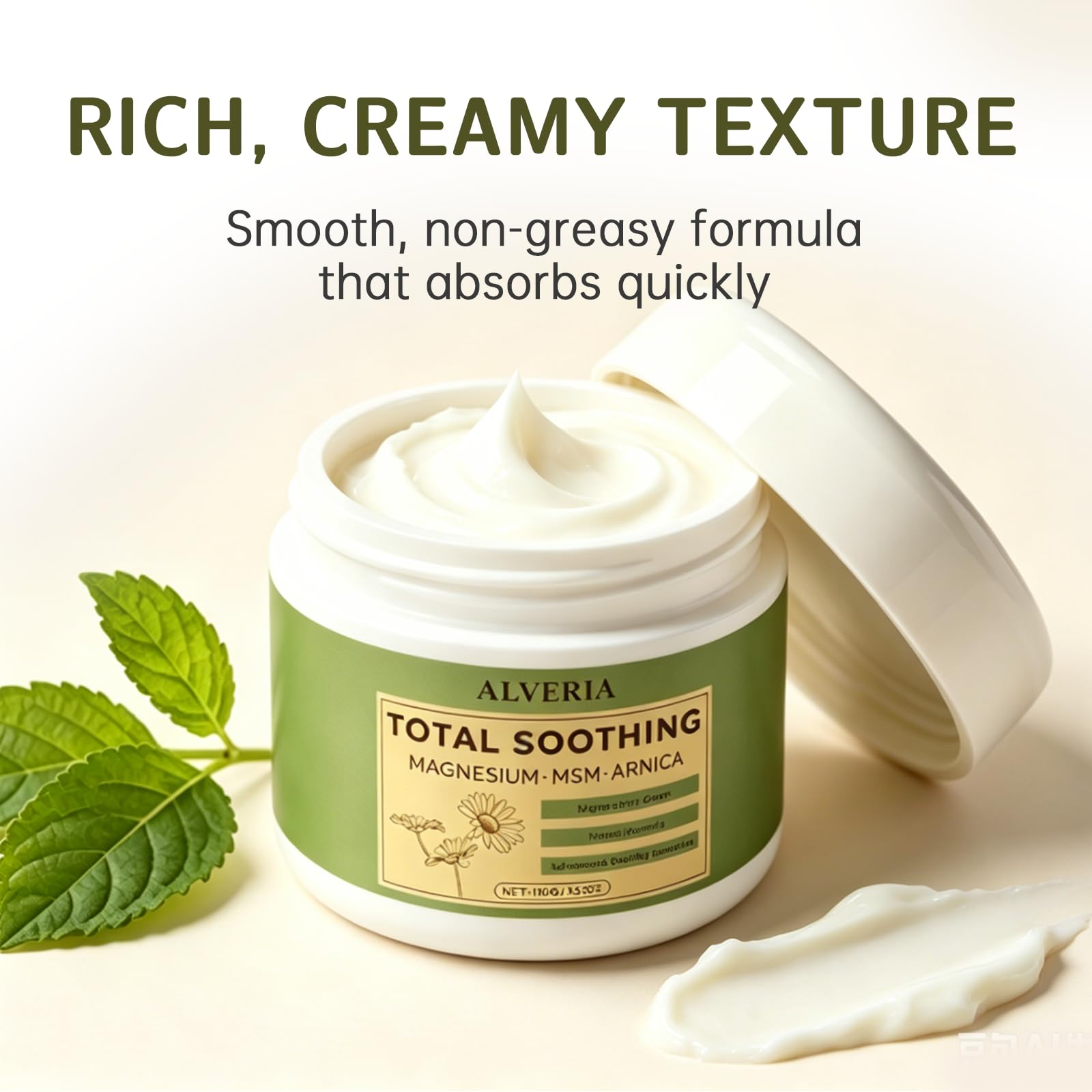 Alveria Total Soothing Magnesium Cream with MSM & Arnica(1)