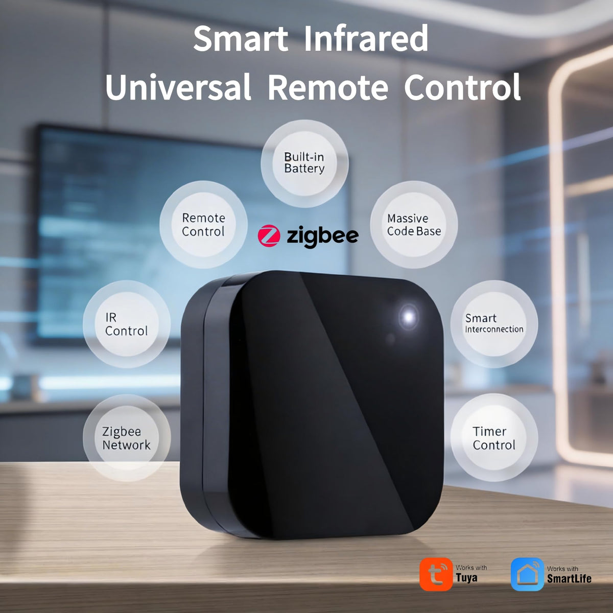 Tuya Smart Zigbee IR Blaster IR Remote Controller Infrared - Jinvocloud Official Imagery - 4
