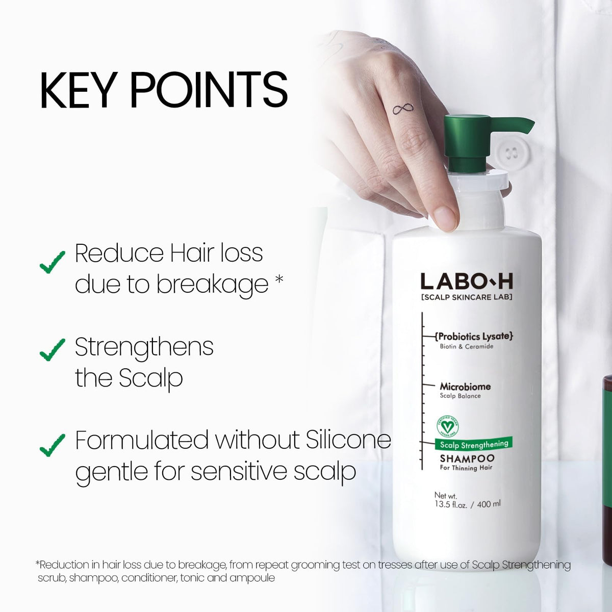 LABO H Scalp Strengthening Shampoo for Hair Growth Anti Loss - LABO-H Official Imagery - 4