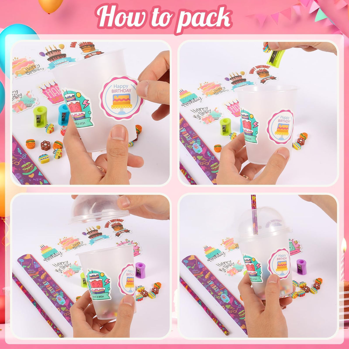 Kolewo4ever 460 Pieces Happy Birthday Party Gifts Return - Kolewo4ever Official Imagery - 6