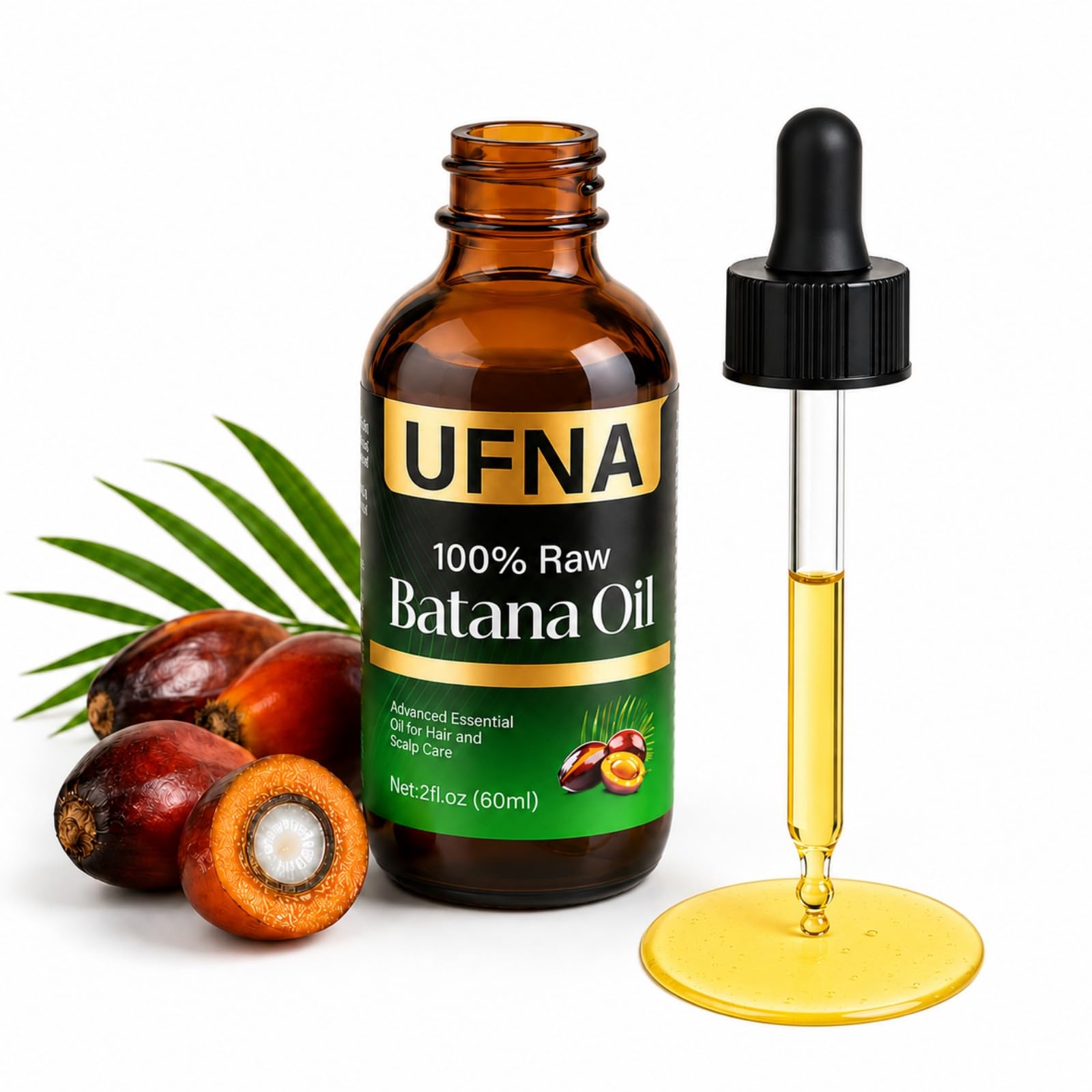 UFNA Batana Oil Hair Growth Serum - Traditional Honduran Formula for Thinn - UFNA Official Product View 2