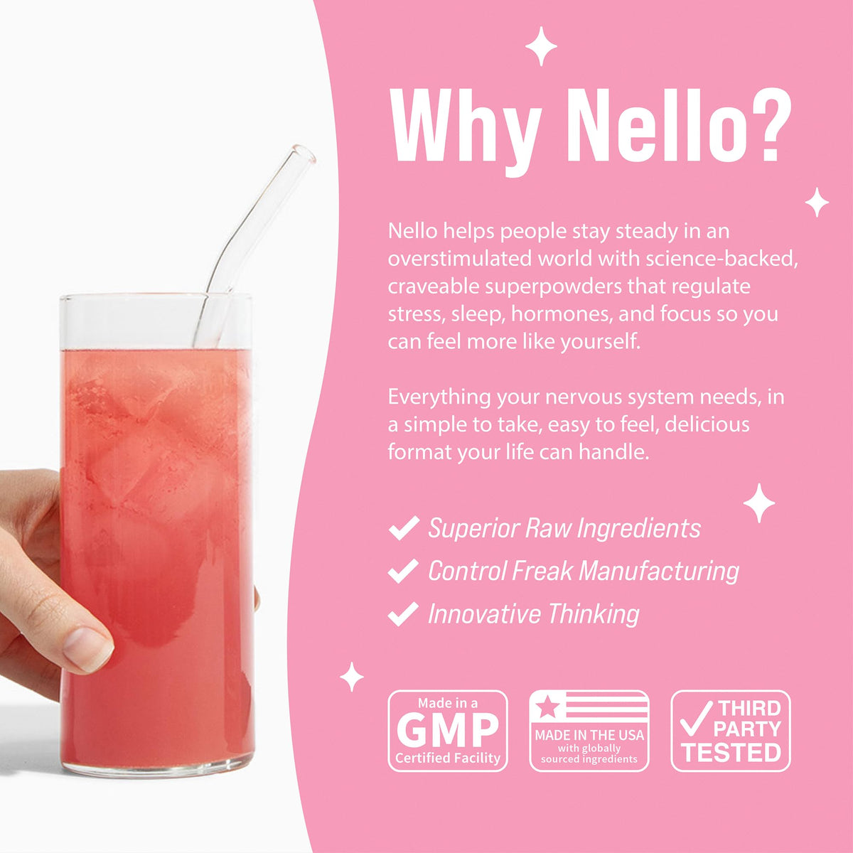 Nello Superglow Powdered Drink Mix Skin Hydration Glow Hair - Nello Official Imagery - 7