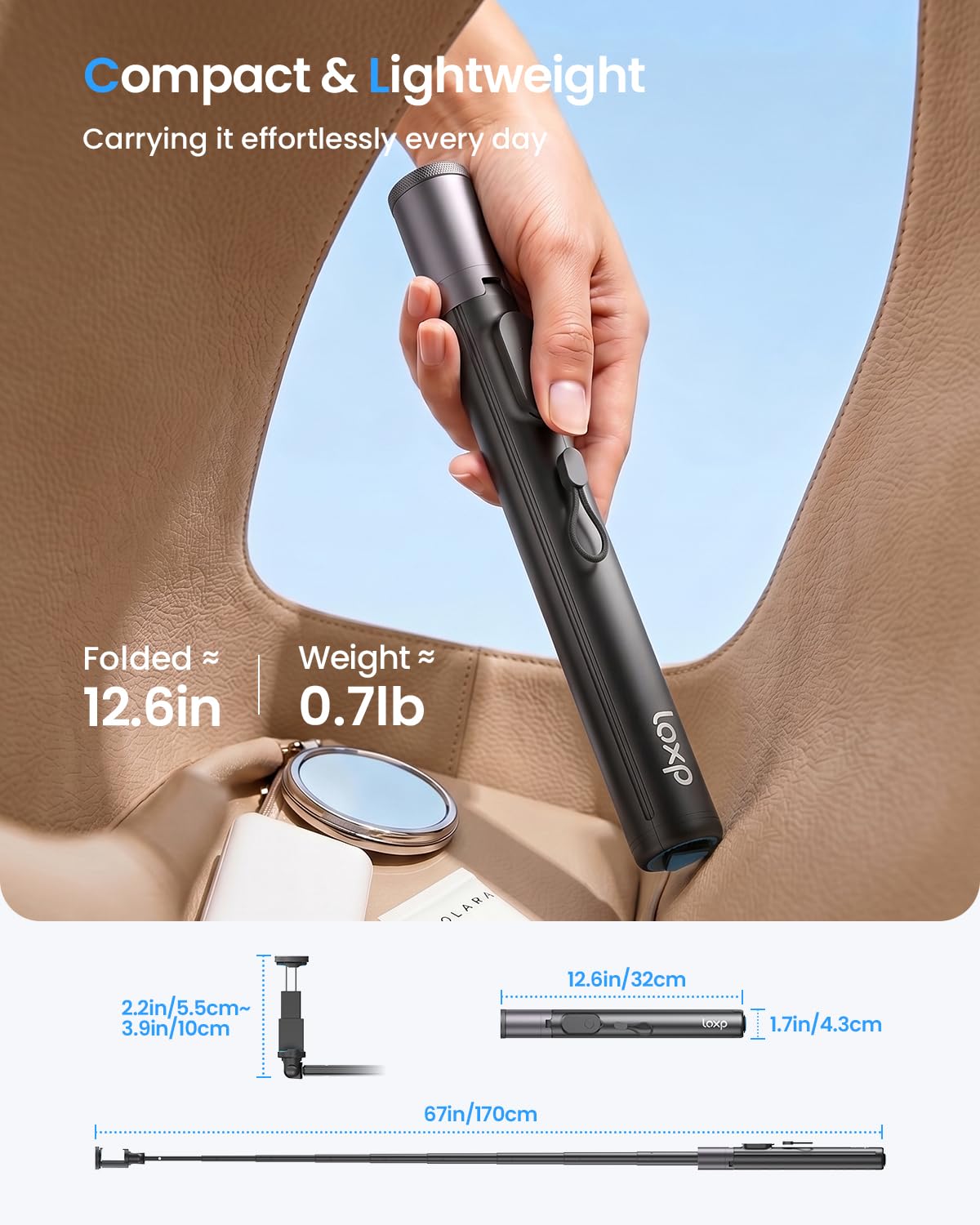 67 Phone Tripod with Remote 0 01s Auto Open for Content - LOXP Official Imagery - 7