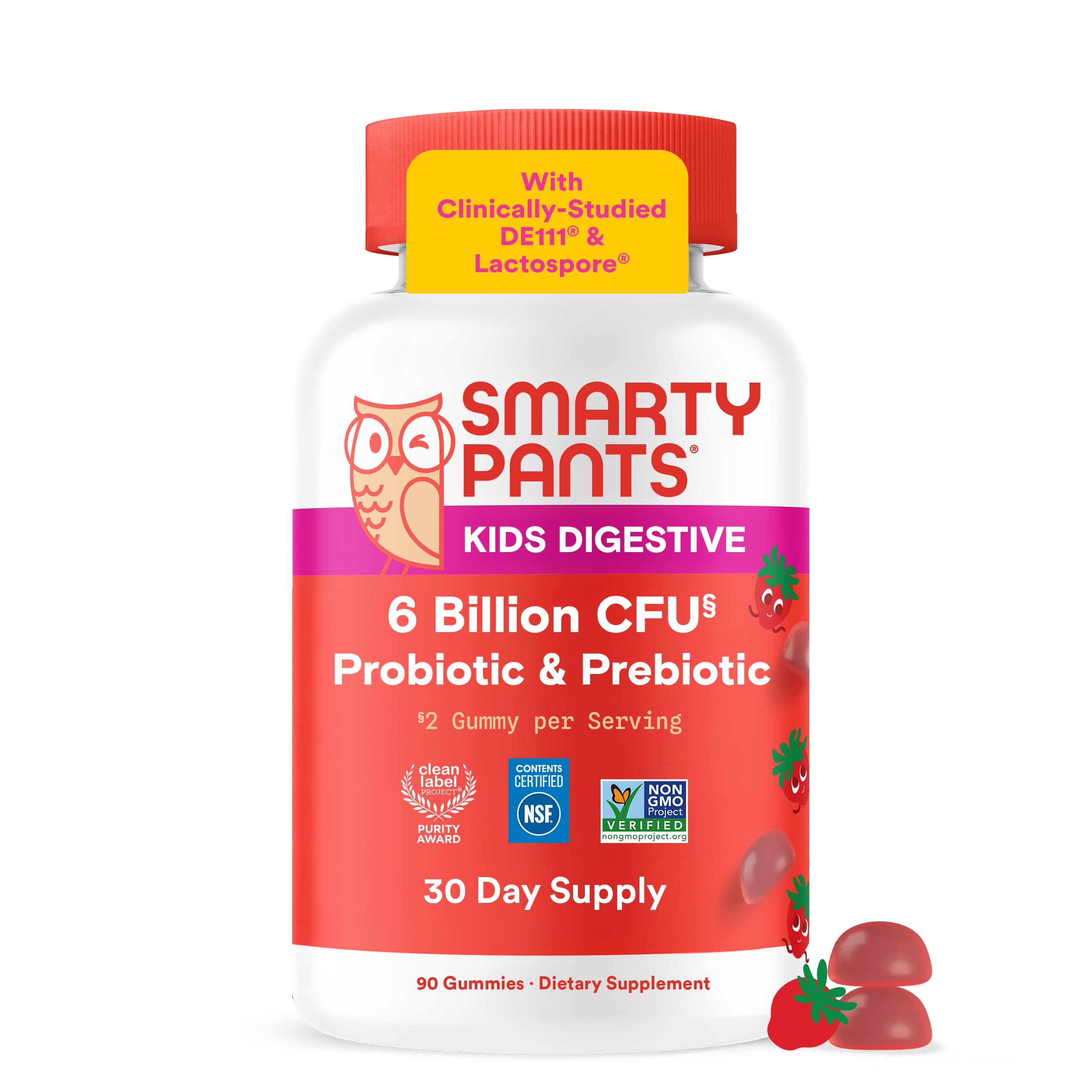 SmartyPants Kids Probiotic & Prebiotic Gummies, 60ct