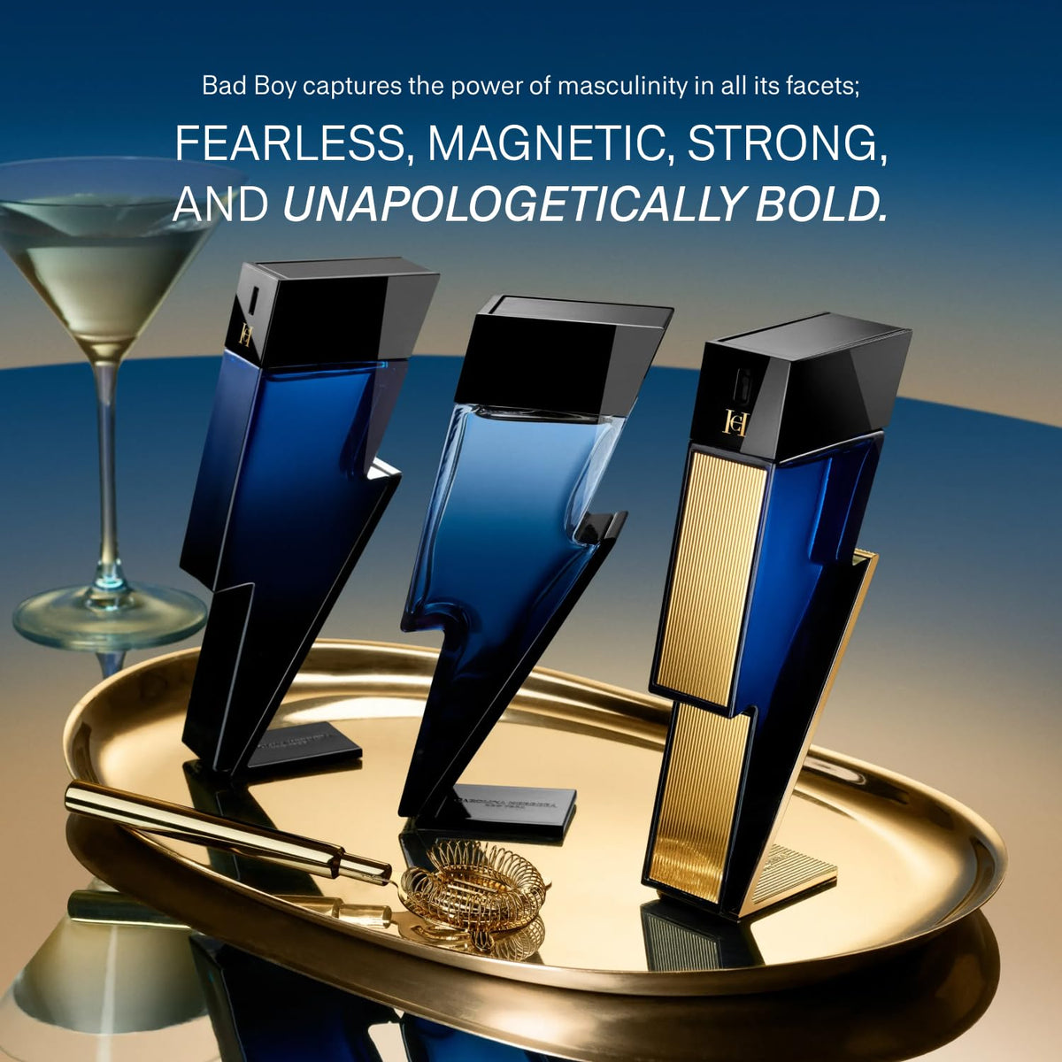 Carolina Herrera Bad Boy Cobalt Eau de Parfum Electrique - Premium Selection Official Imagery - 8