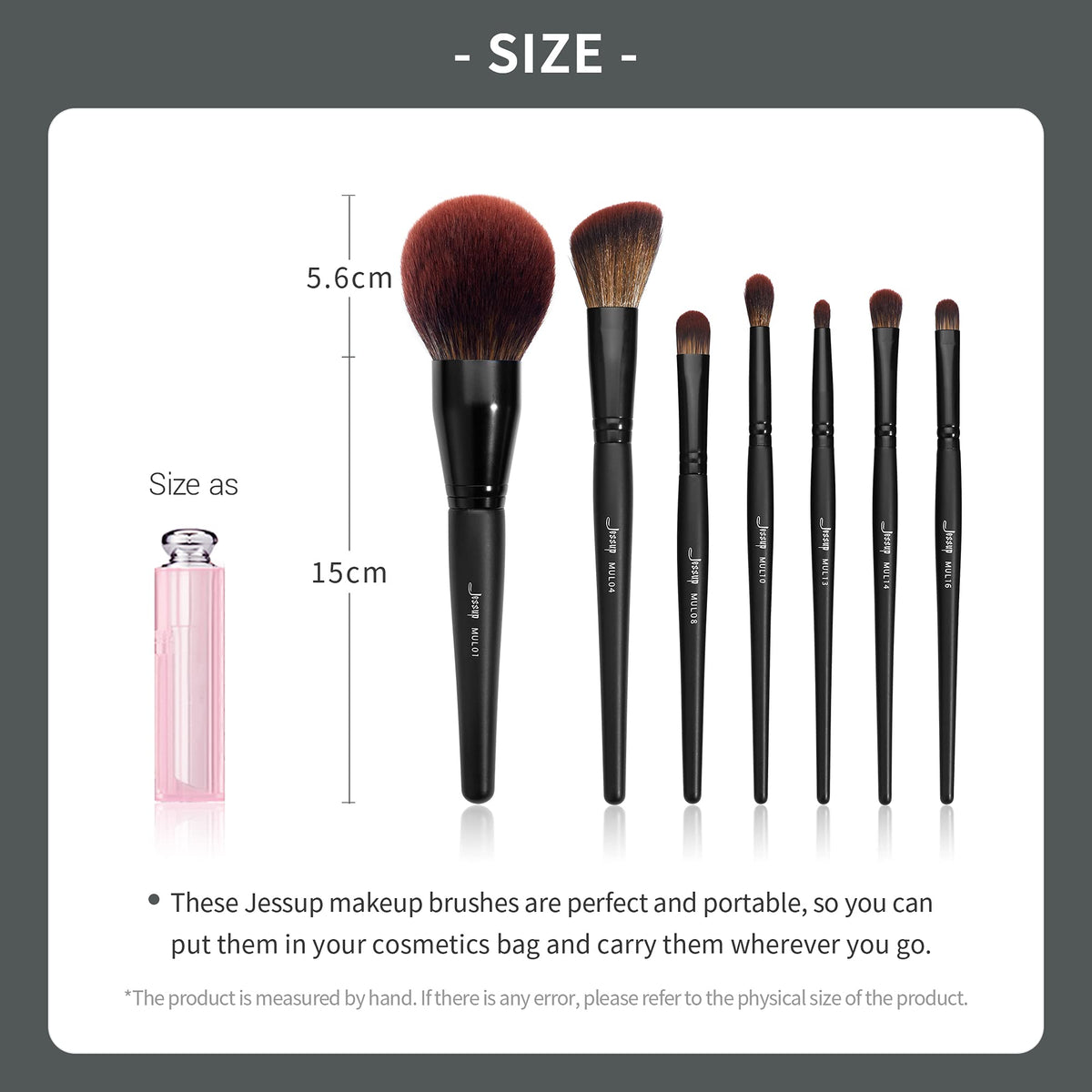 Jessup Full Makeup Brushes Set 13pcs Professional Vegan - Jessup Official Imagery - 8