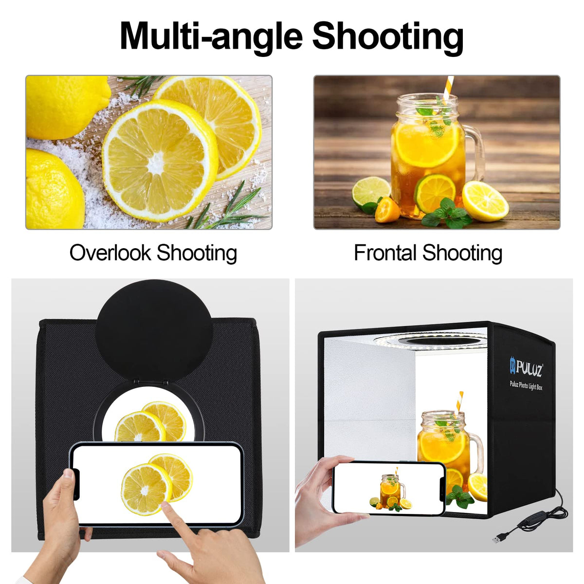 PULUZ 10x10 Photo Light Box Product Photography Studio CRI95 - PULUZ Official Imagery - 8